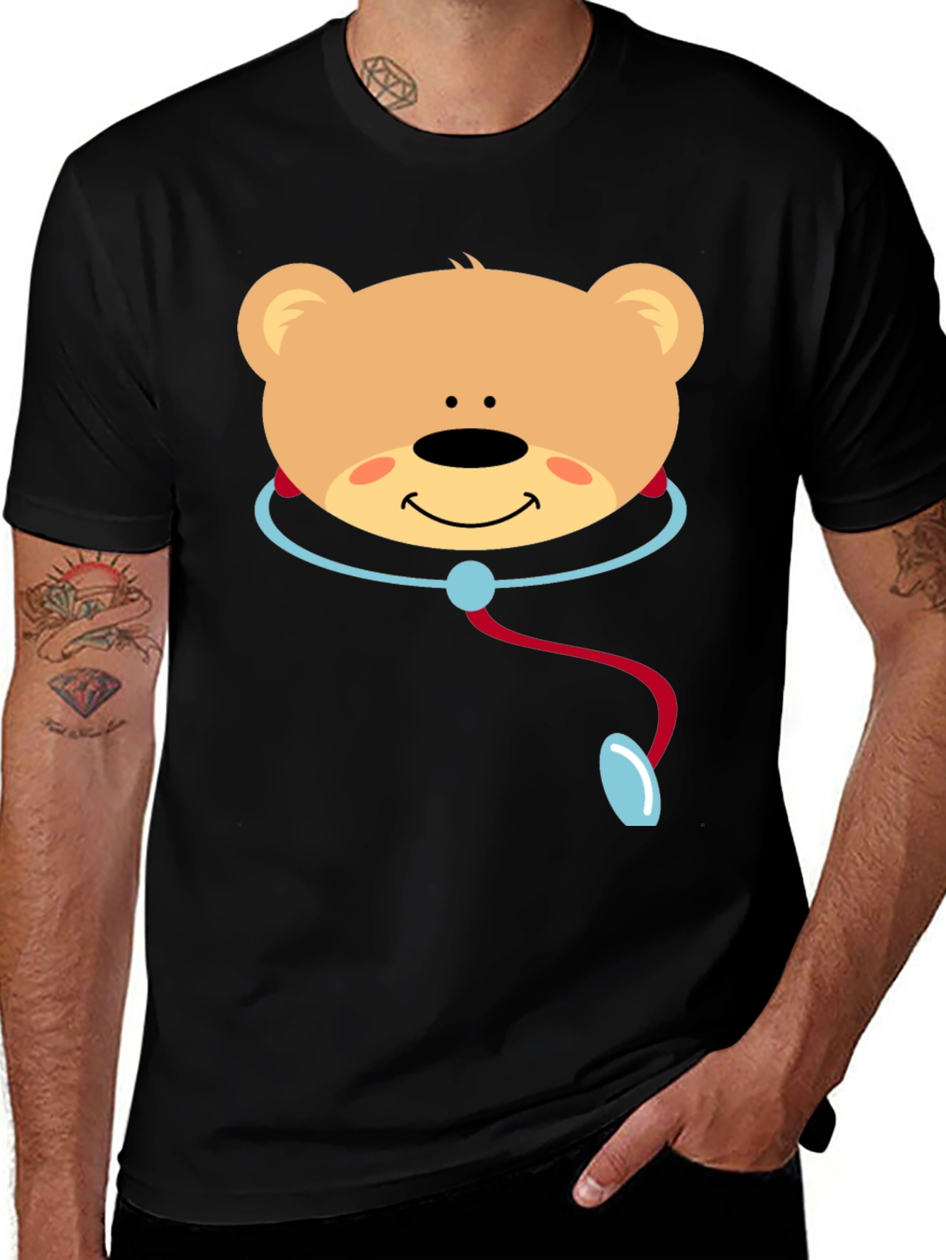 Variant 29 of Doctor Teddy Bear Graphic T-Shirt