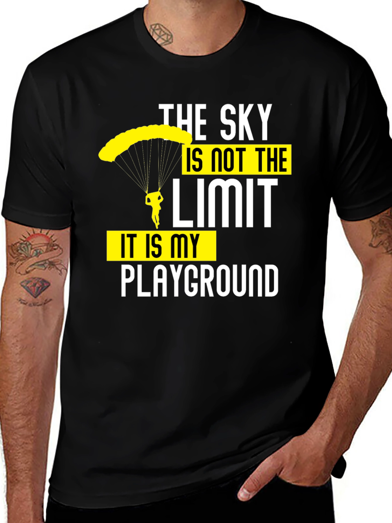 Sky's the Limit Graphic T-Shirt - Black