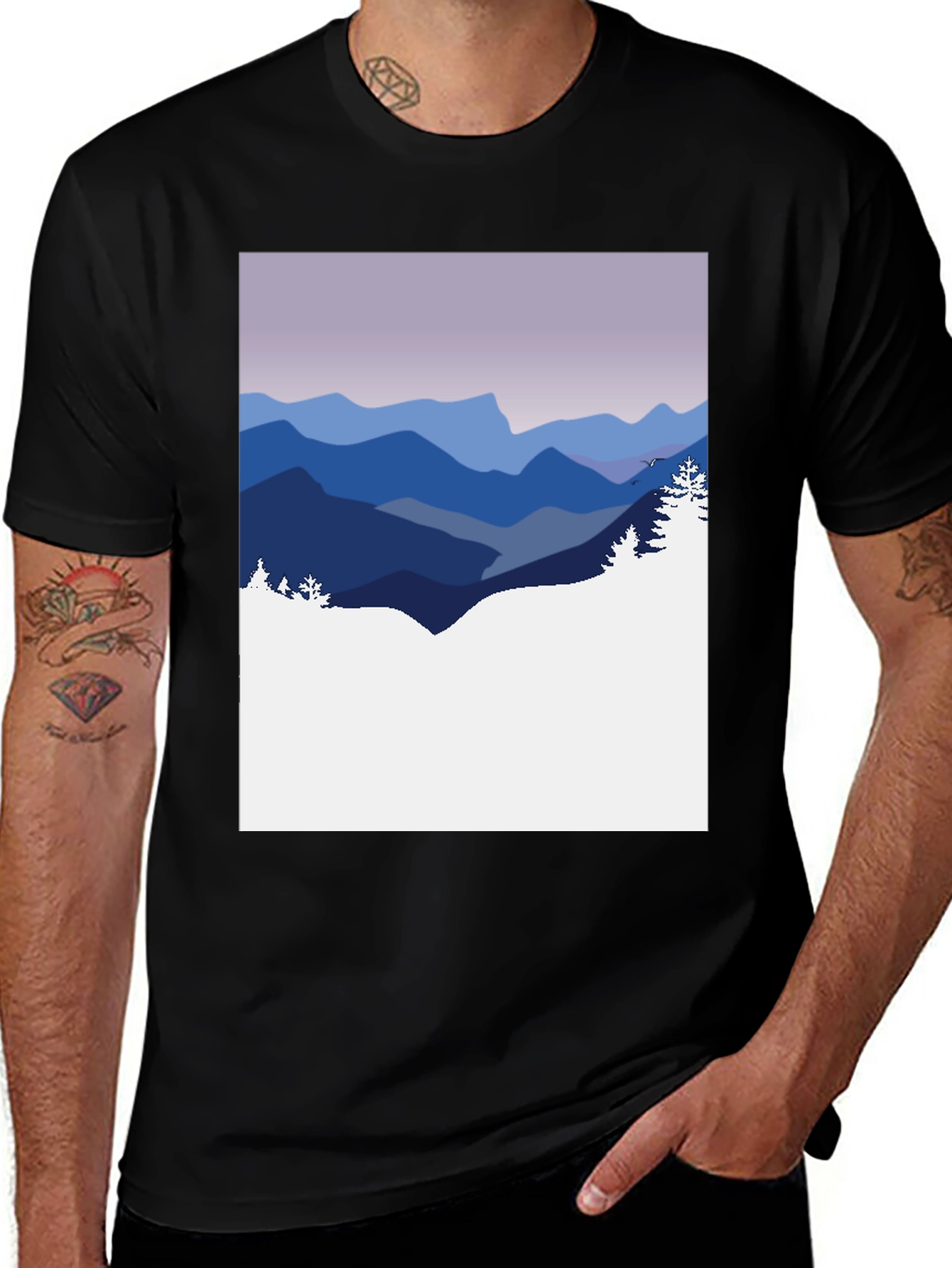 Variant 8 of Mountain Graphic T-Shirt - Nature Lover Tee
