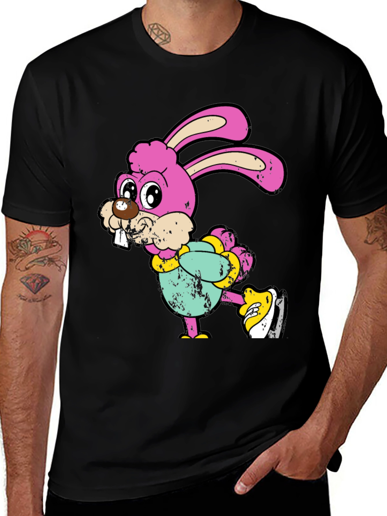 Retro Pink Bunny T-Shirt
