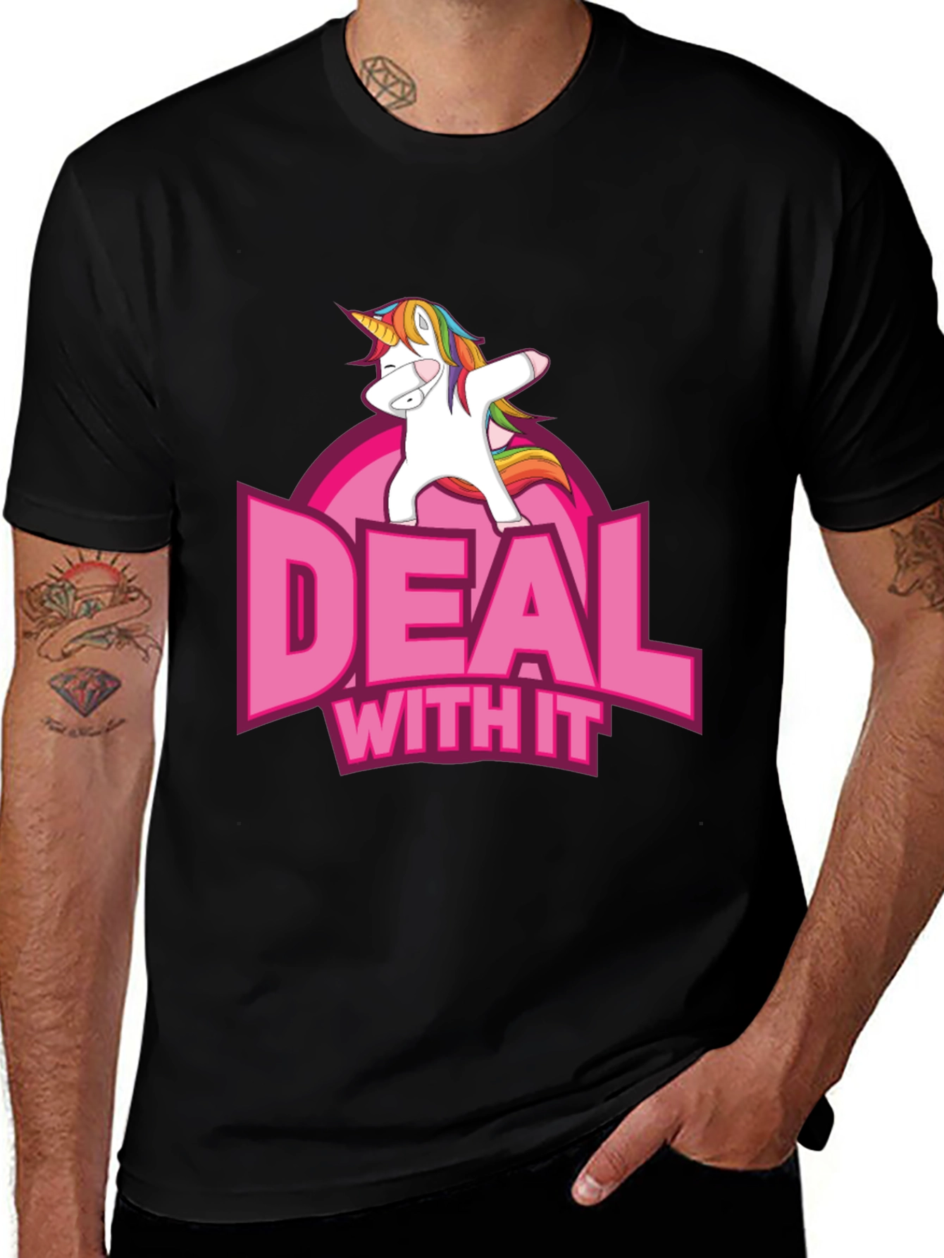Variant 9 of Deal With It Unicorn Graphic T-Shirt