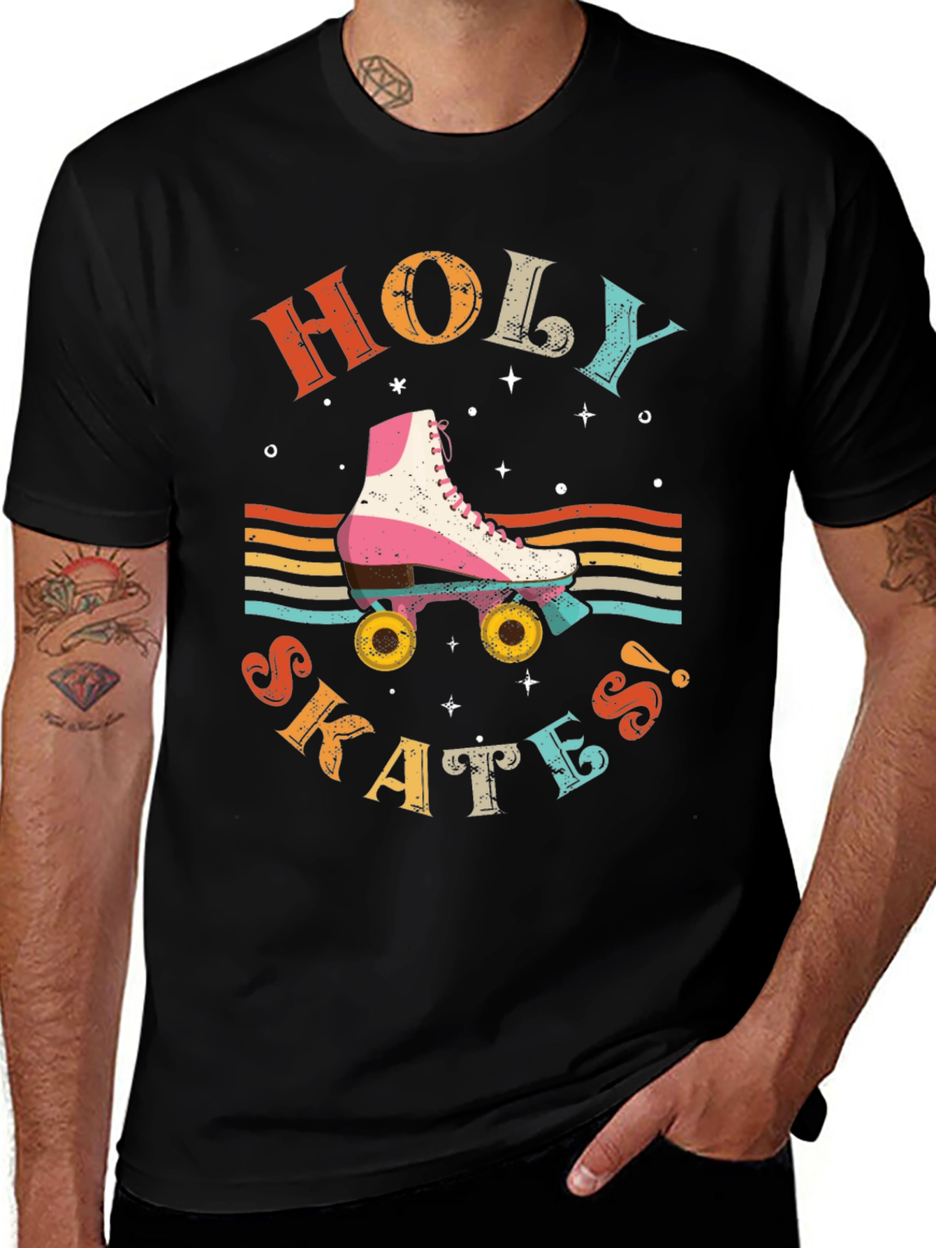 Variant 16 of Retro Holy Skates Graphic T-Shirt