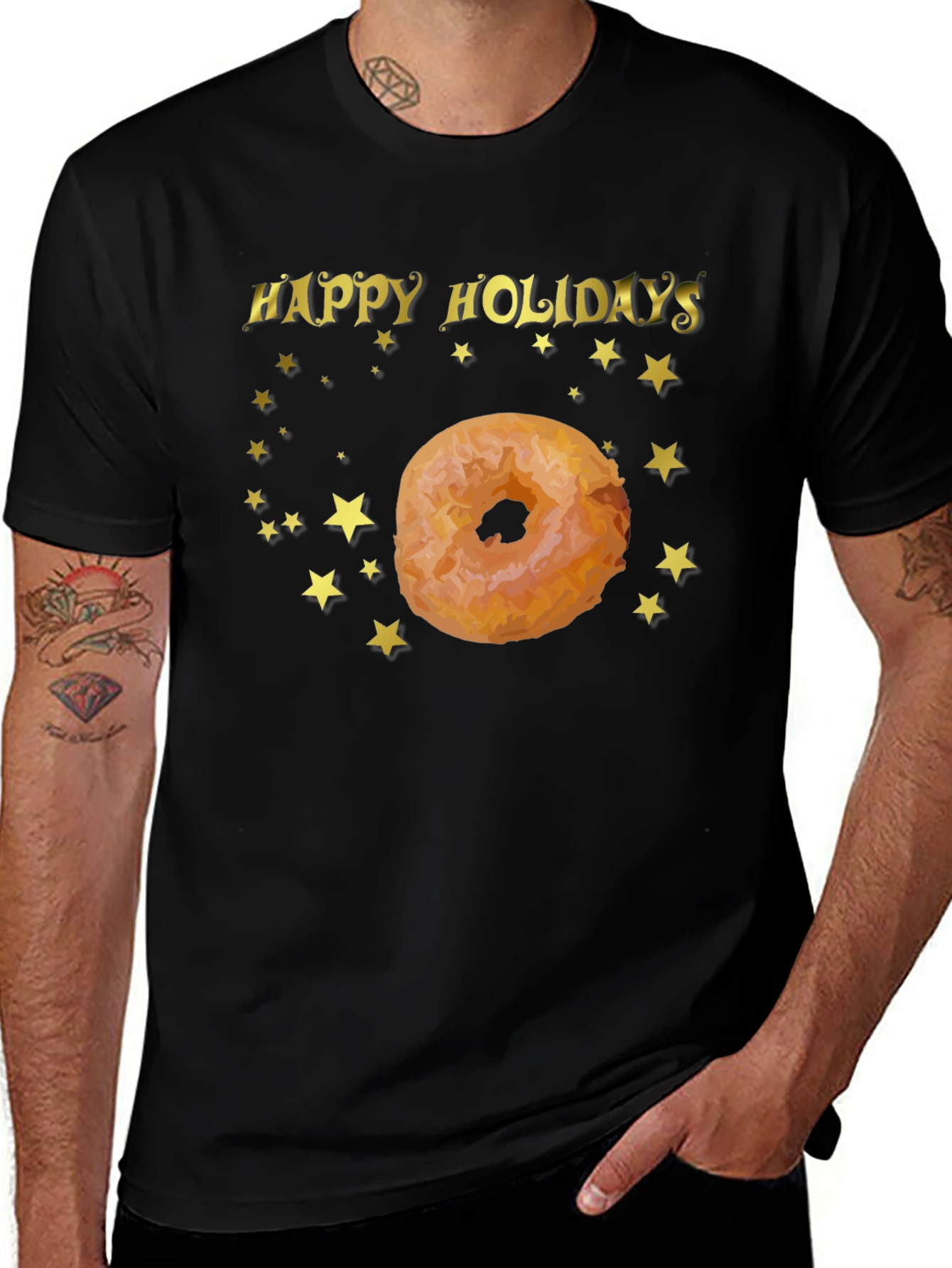 Variant 18 of Happy Holidays Donut T-Shirt