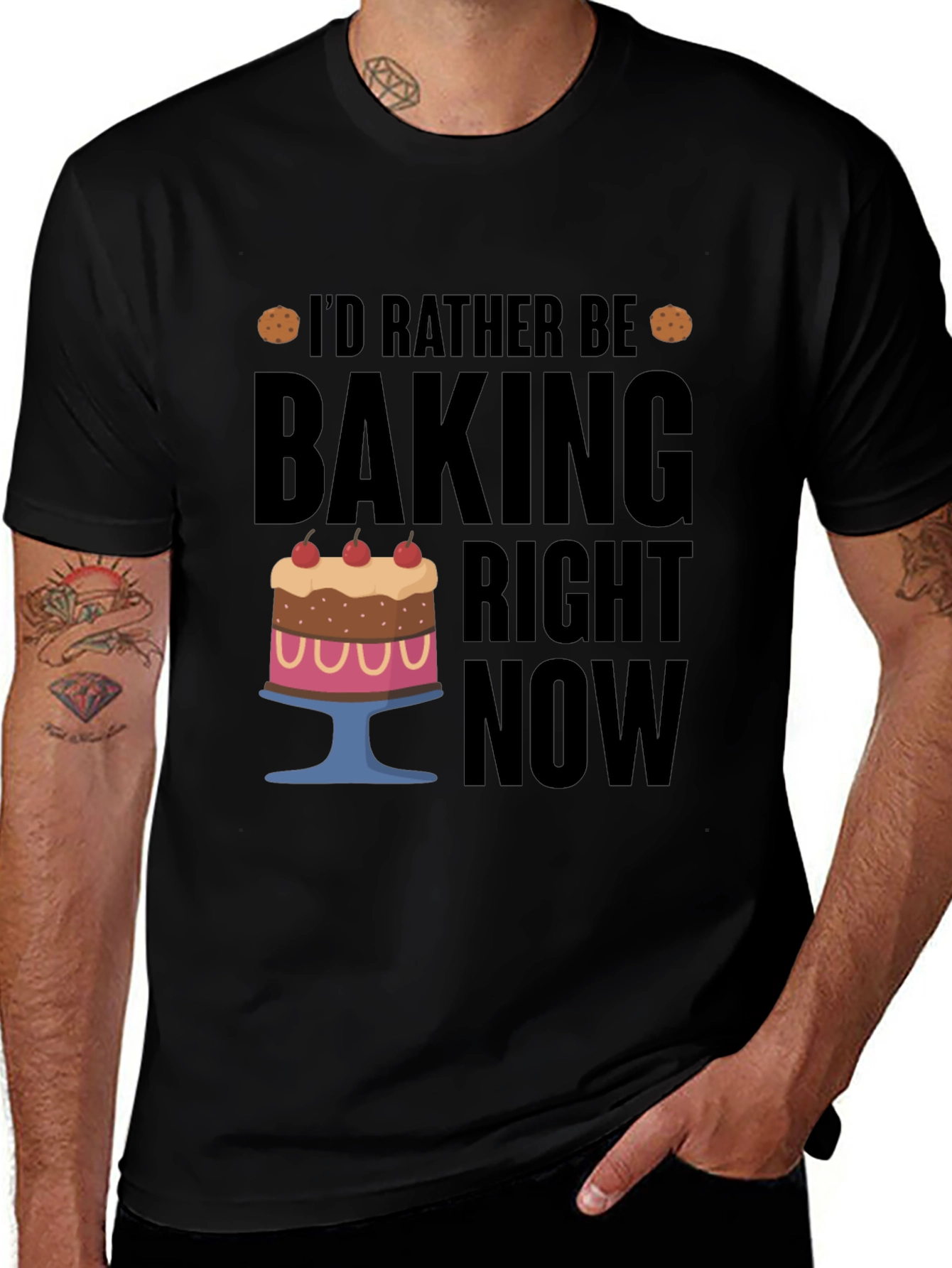 Variant 26 of Baking Lover T-Shirt - "I'd Rather Be Baking"