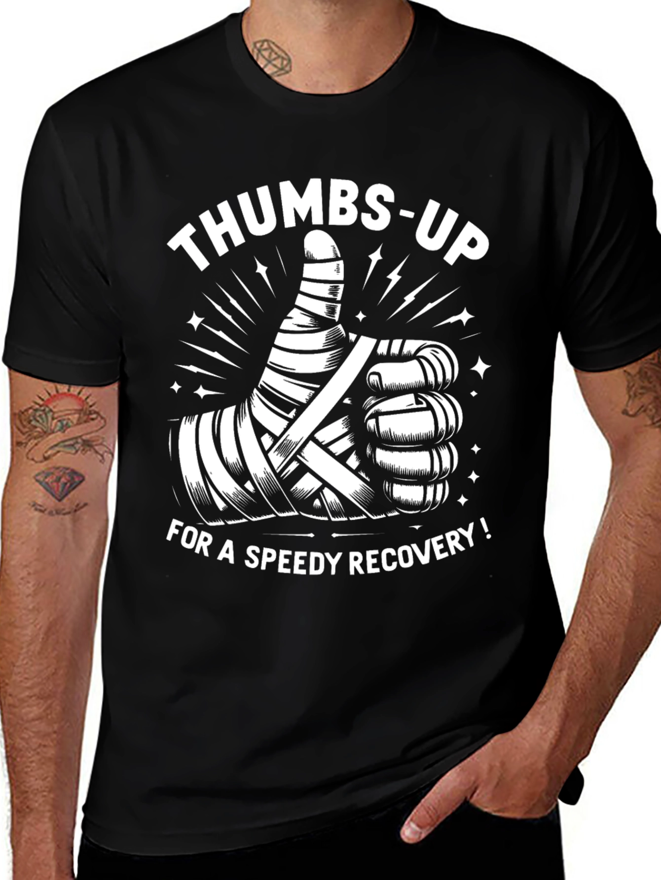 Thumbs Up Speedy Recovery Graphic T-Shirt