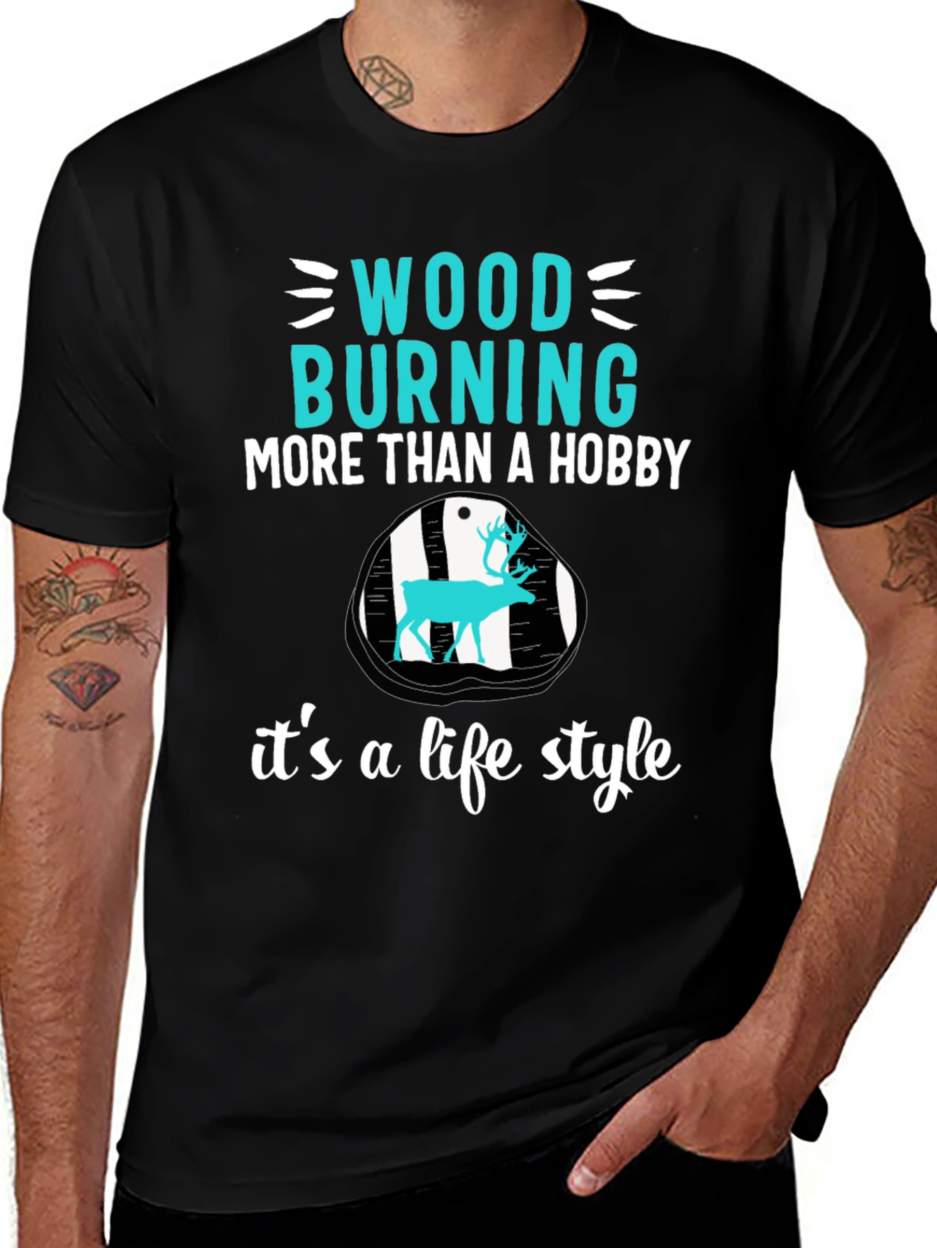 Variant 11 of Wood Burning Lifestyle T-Shirt