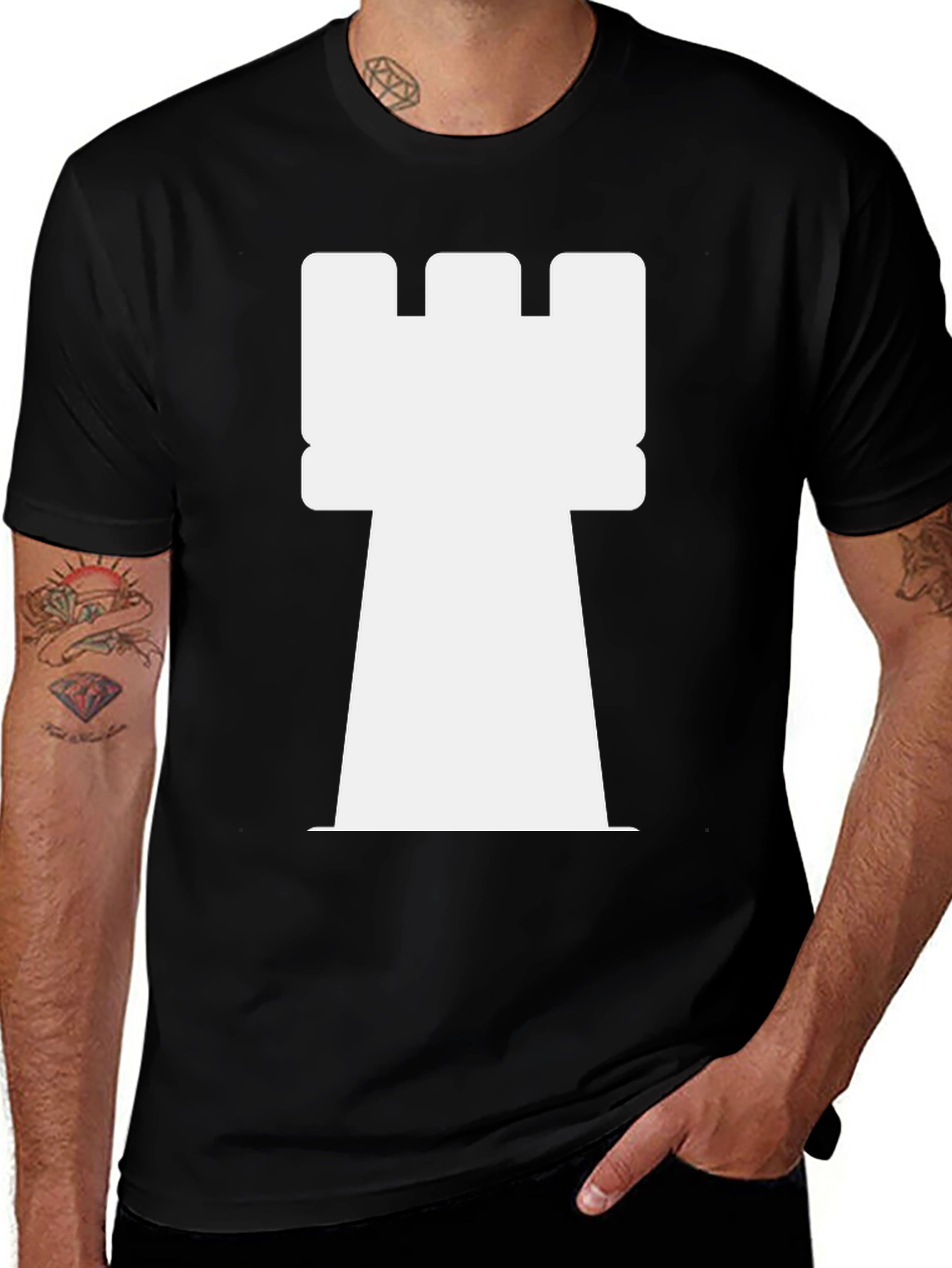 Variant 27 of Chess Rook T-Shirt: Strategy & Style