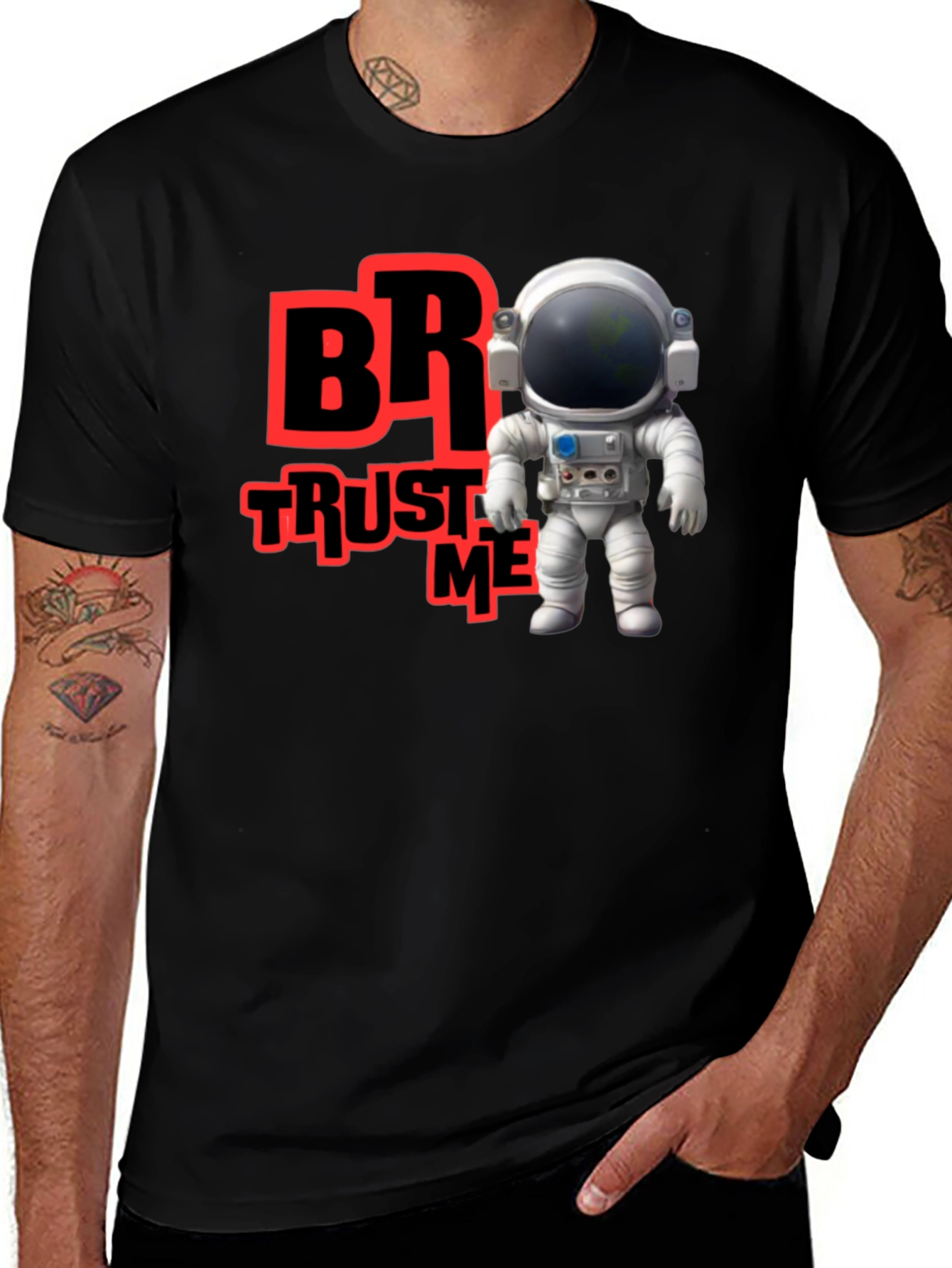 Variant 26 of Trust Me Bro Astronaut T-Shirt