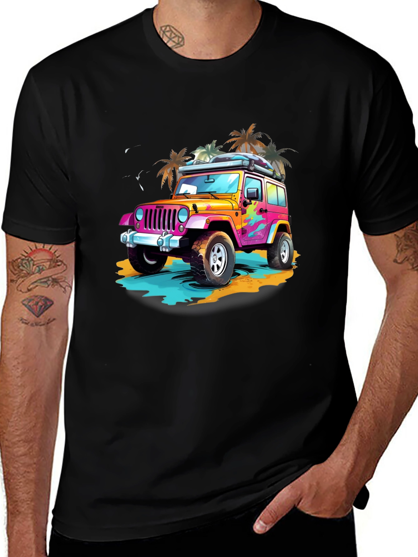 Variant 30 of Retro Jeep Beach T-Shirt