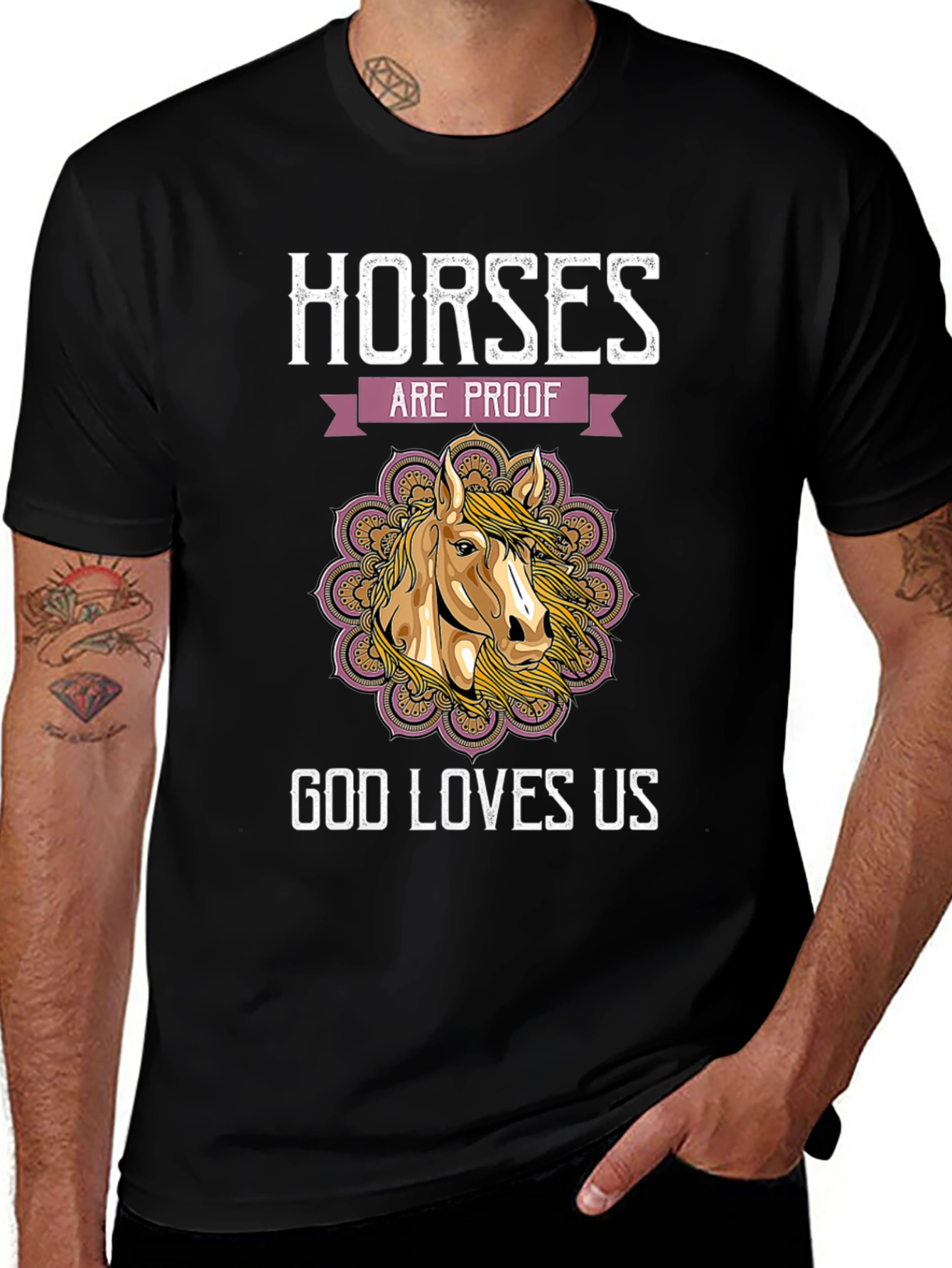 Variant 11 of Horses Are Proof God Loves Us T-Shirt