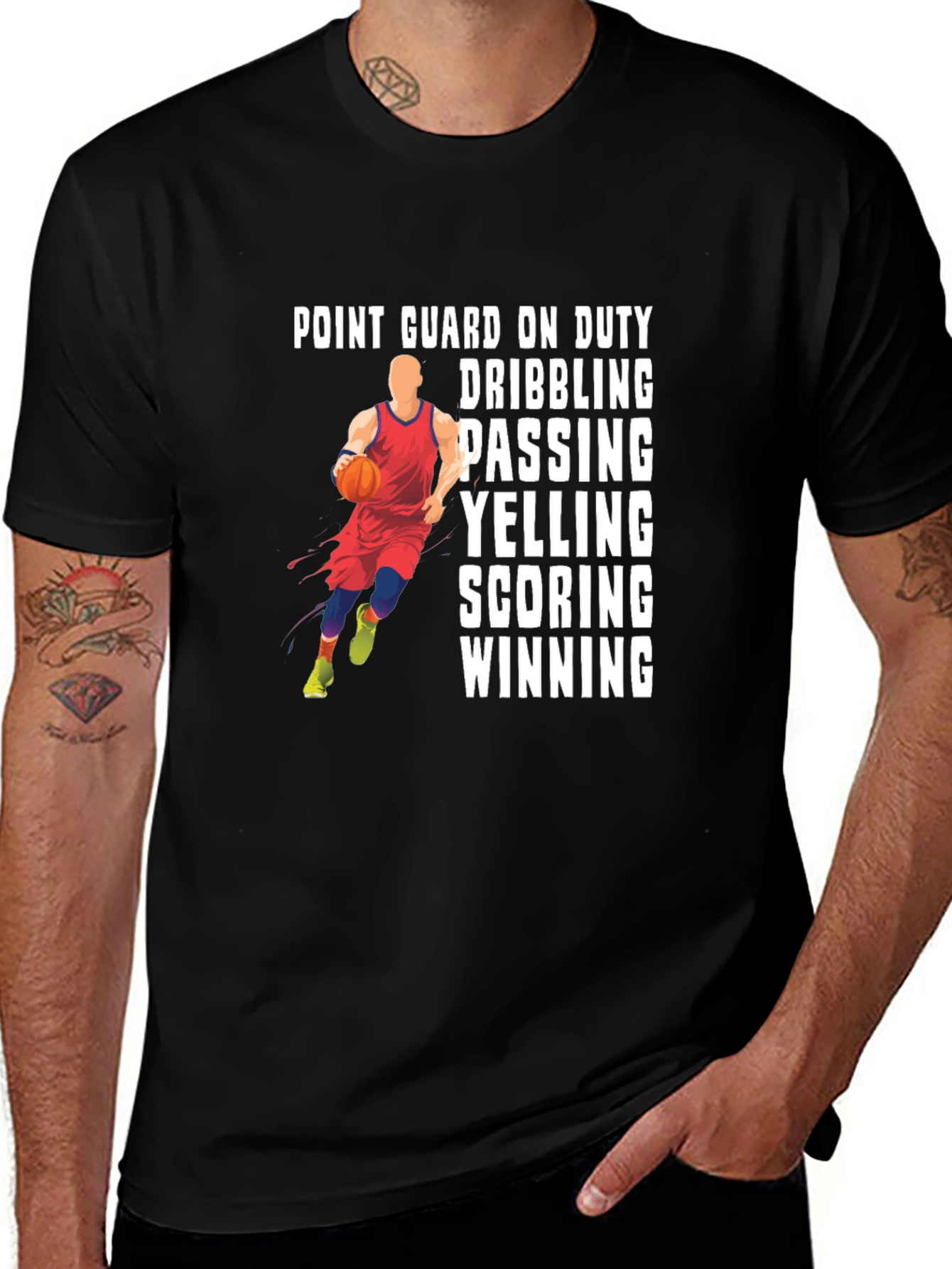 Point Guard on Duty Basketball Graphic Tee