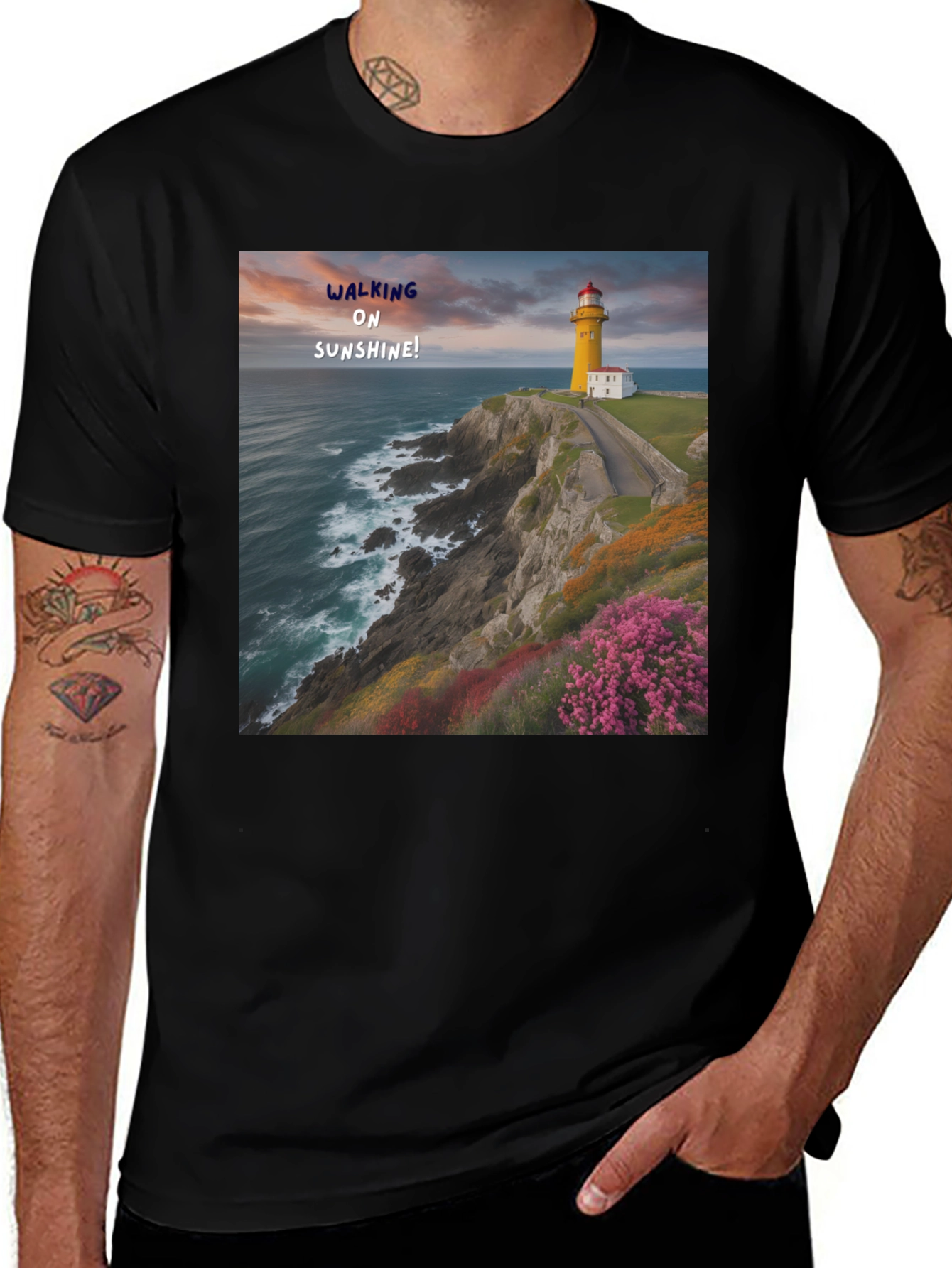 Variant 16 of Sunshine Lighthouse Graphic Tee