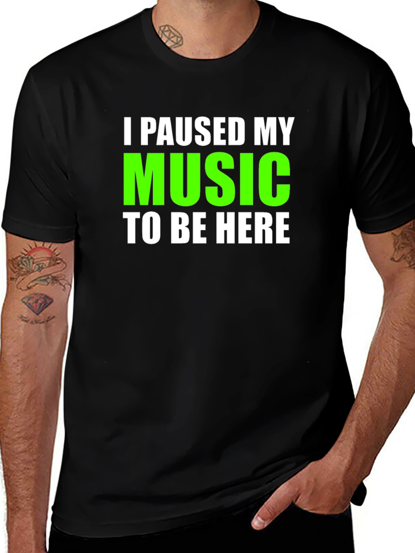 Variant 7 of I Paused My Music T-Shirt