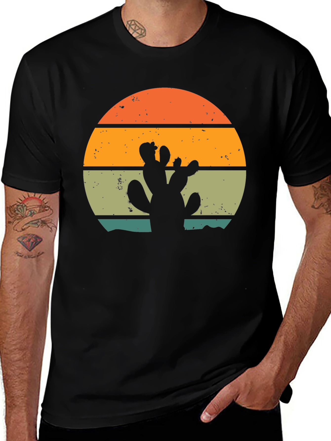 Variant 26 of Cactus Sunset Graphic Tee