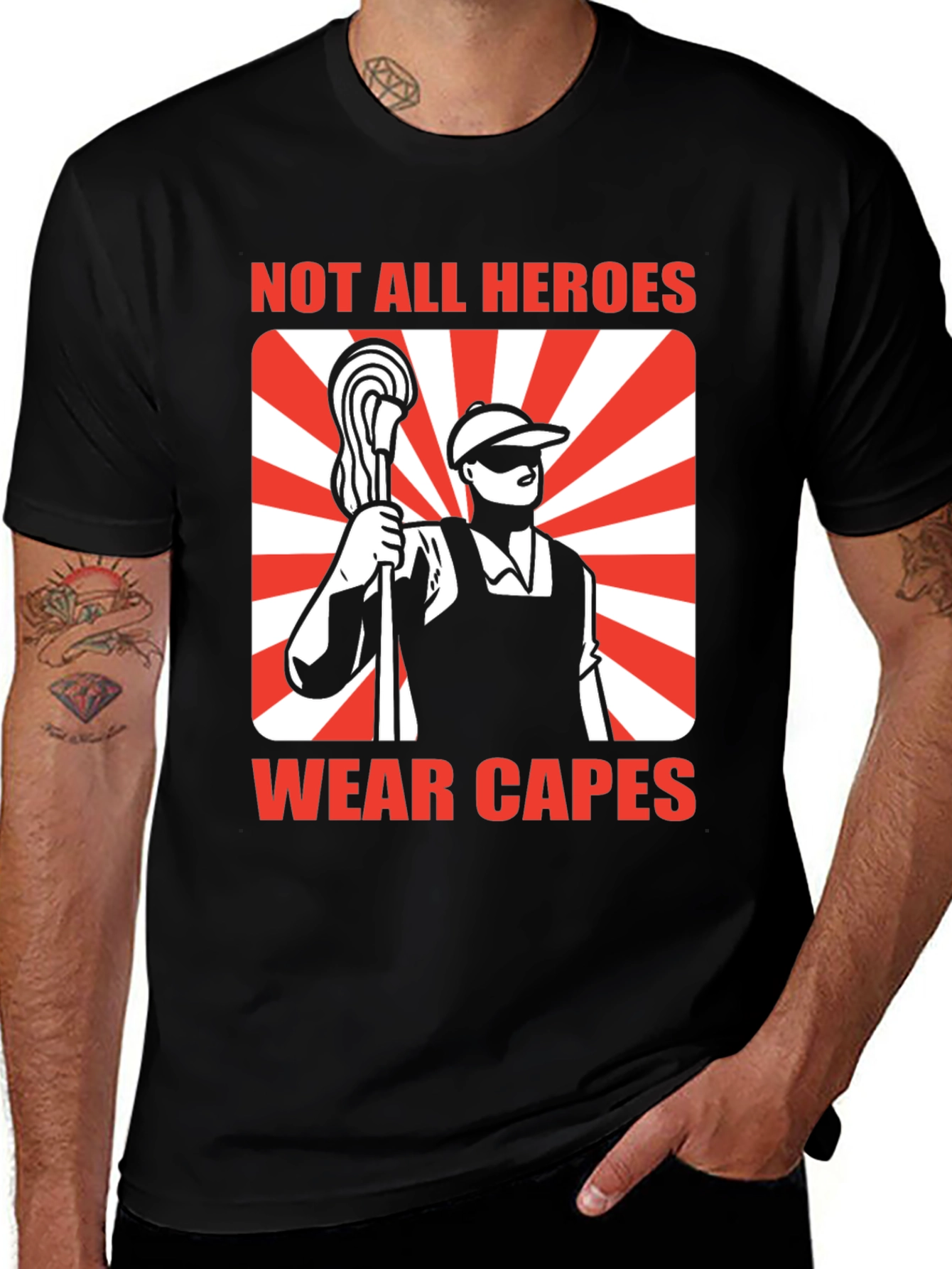 Variant 22 of Not All Heroes Wear Capes T-Shirt