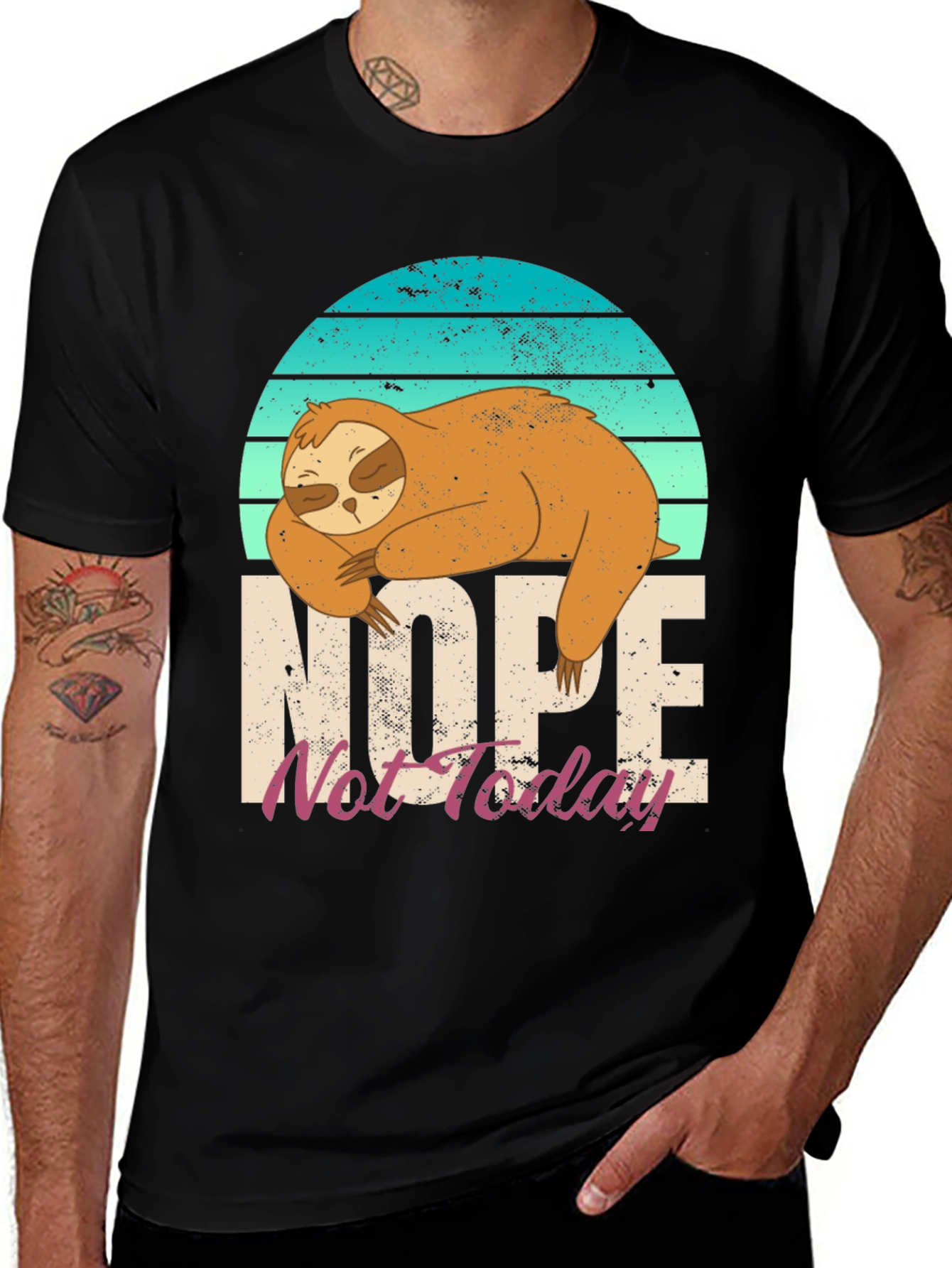 Variant 23 of Nope Not Today Sloth Graphic Tee