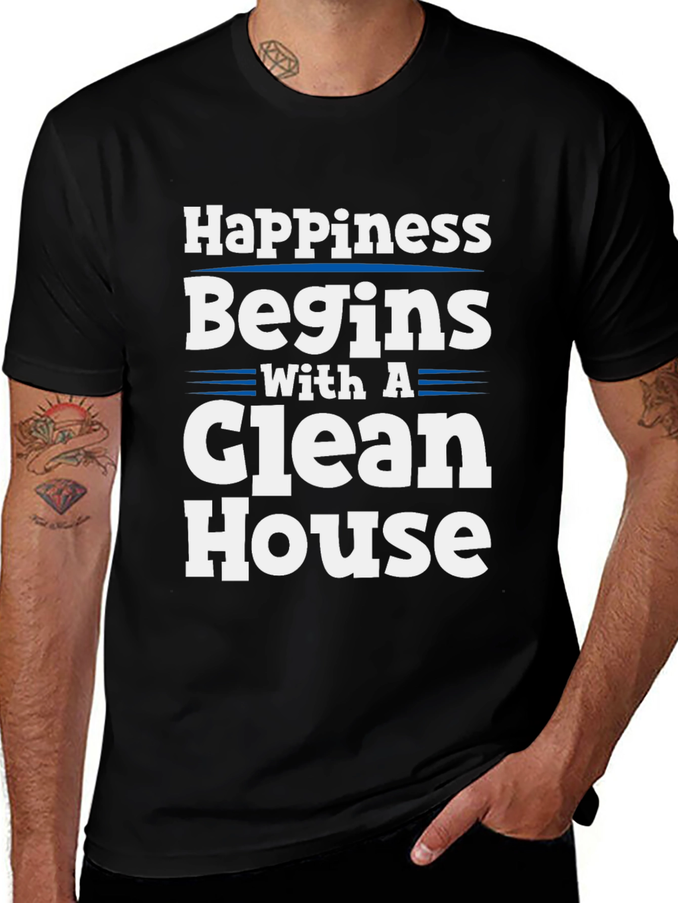 Variant 25 of Happiness Begins With a Clean House T-Shirt