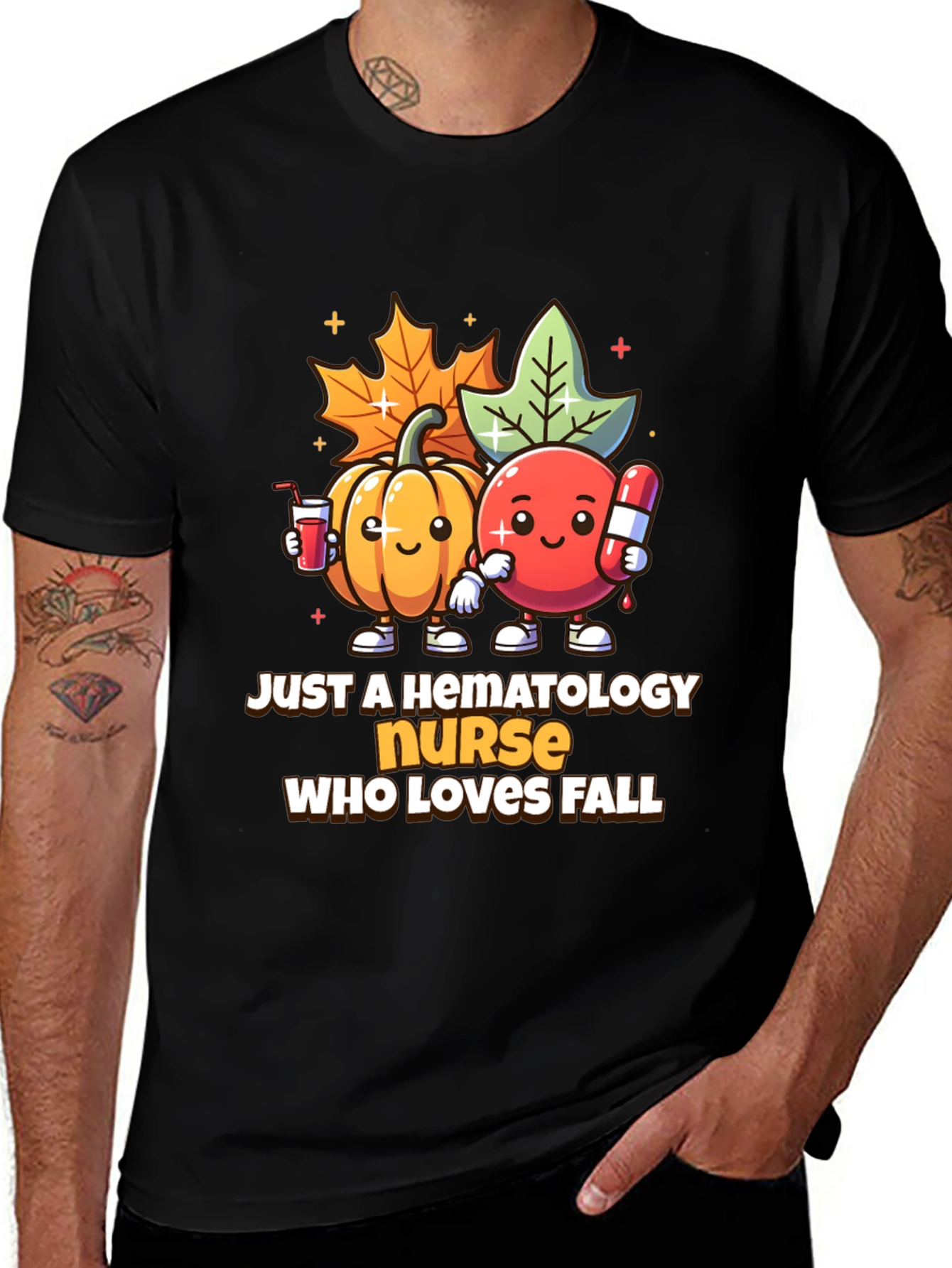 Hematology Nurse Fall T-Shirt