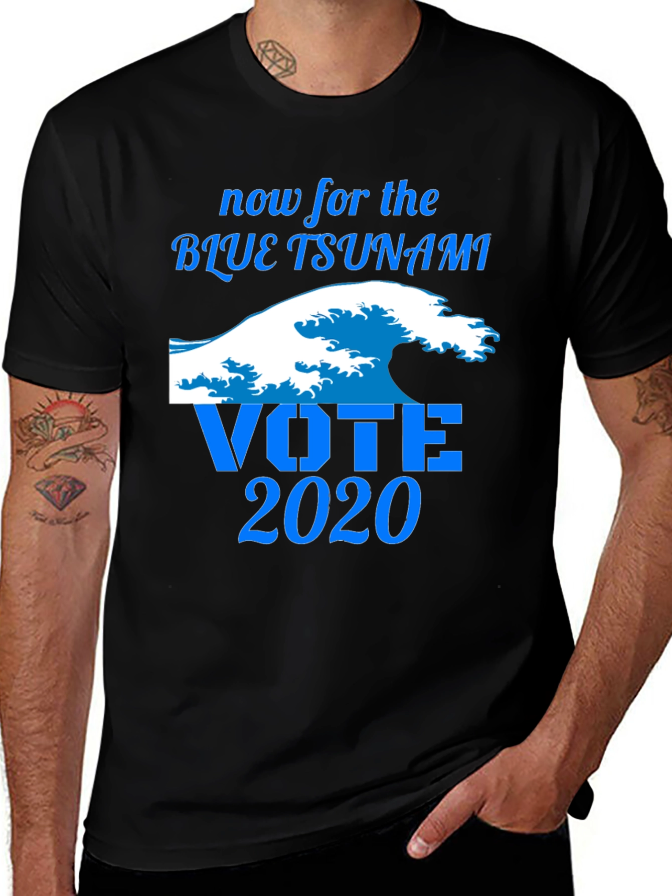 Variant 16 of Blue Tsunami Vote 2020 Graphic Tee