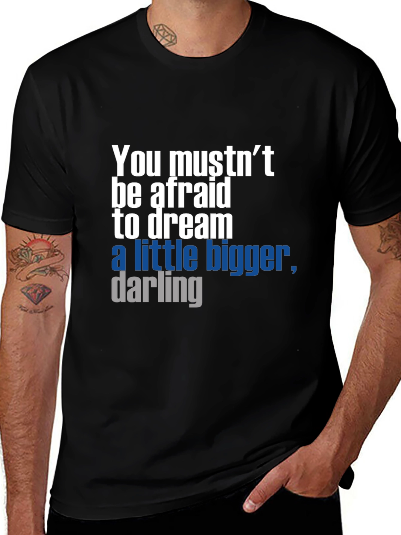 Variant 2 of Dream Bigger T-Shirt - Motivational Graphic Tee