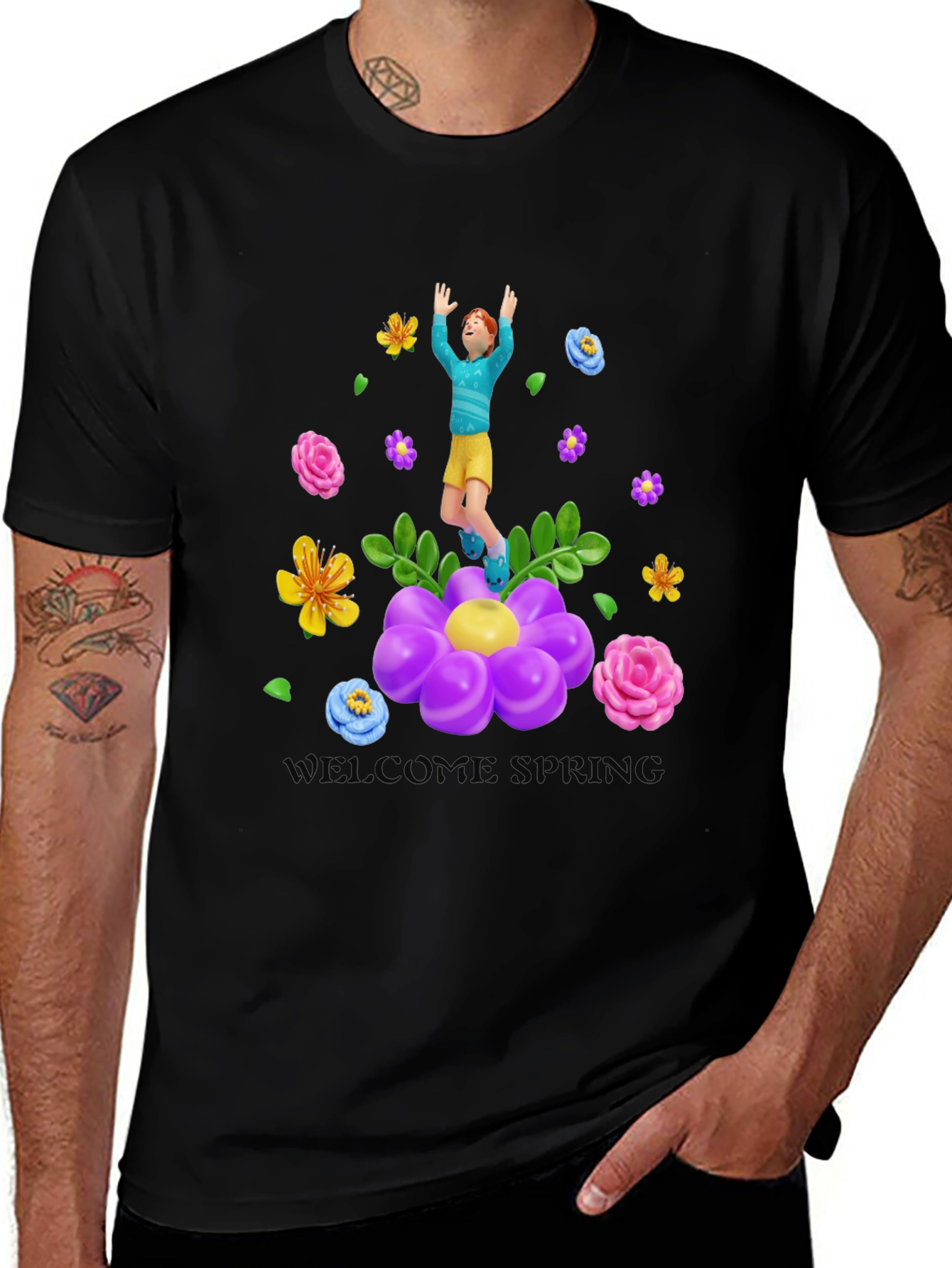 Variant 18 of Floral Welcome T-Shirt