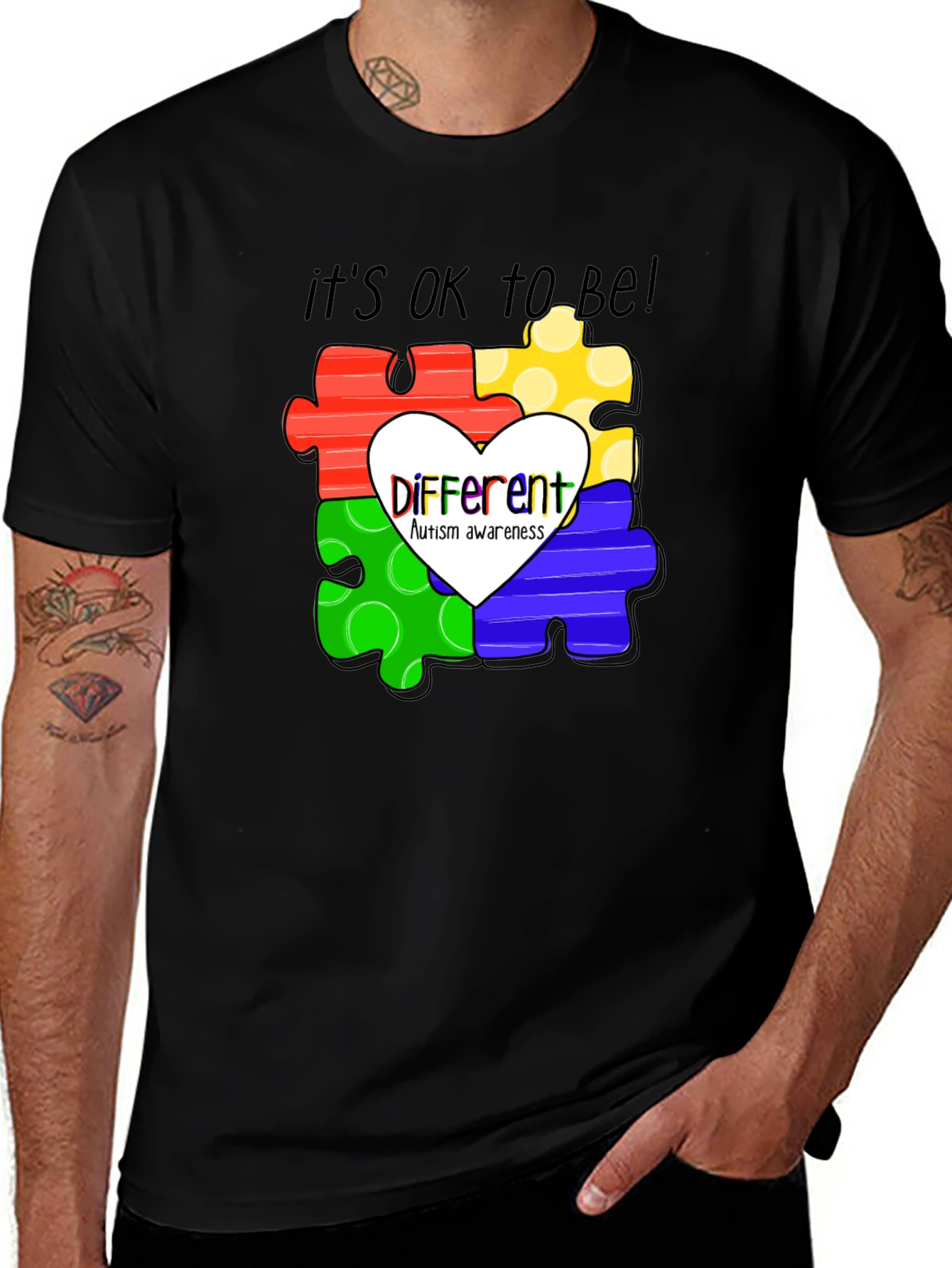 Autism Awareness Puzzle Heart T-Shirt