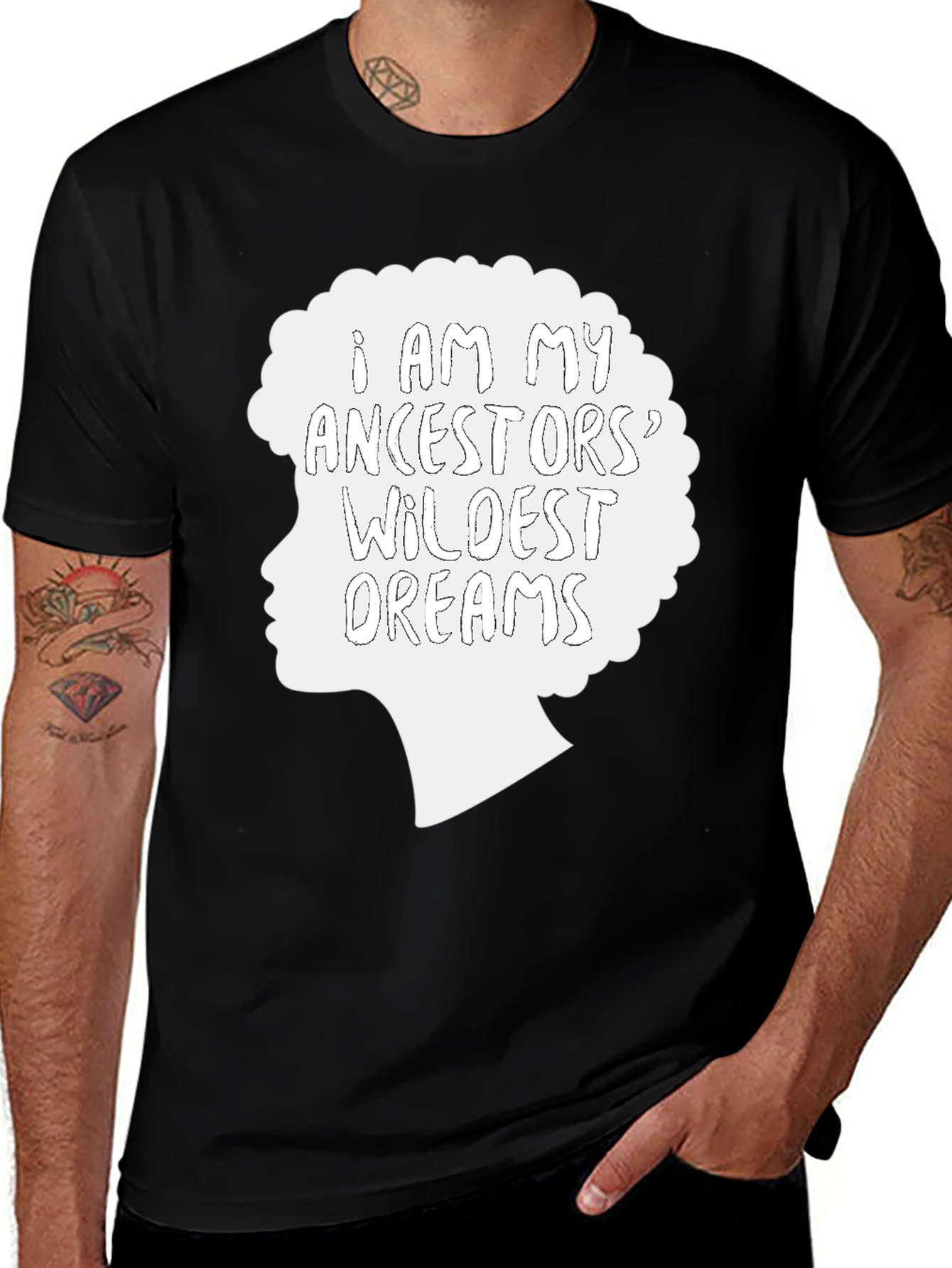 Variant 22 of Ancestors' Wildest Dreams Graphic Tee - Black