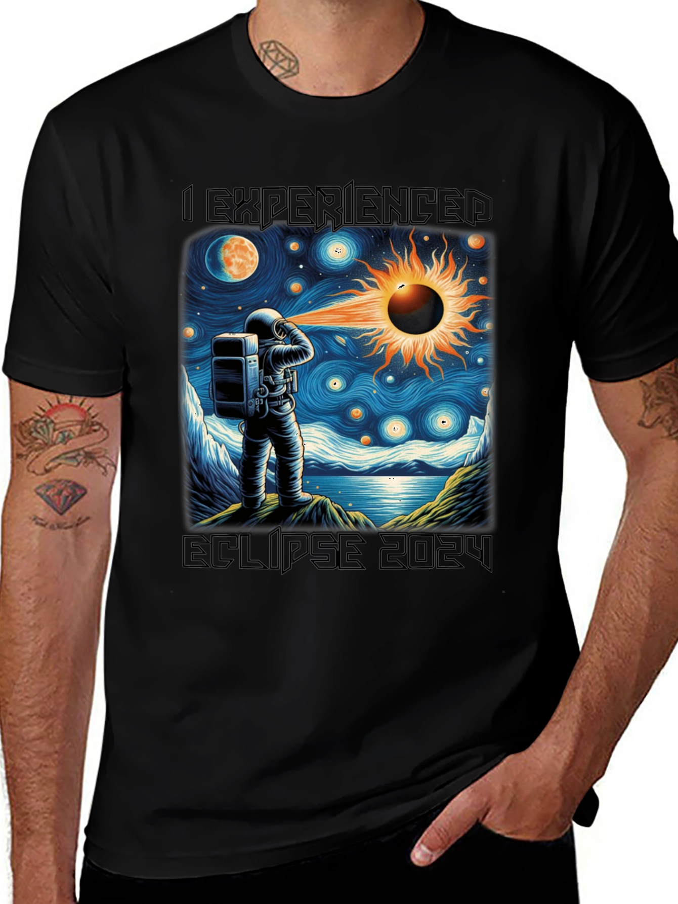 Eclipse 2024 Astronaut T-Shirt