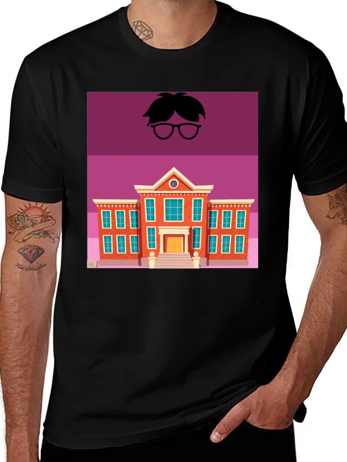 Variant 25 of Graphic Tee: Cartoon School & Character