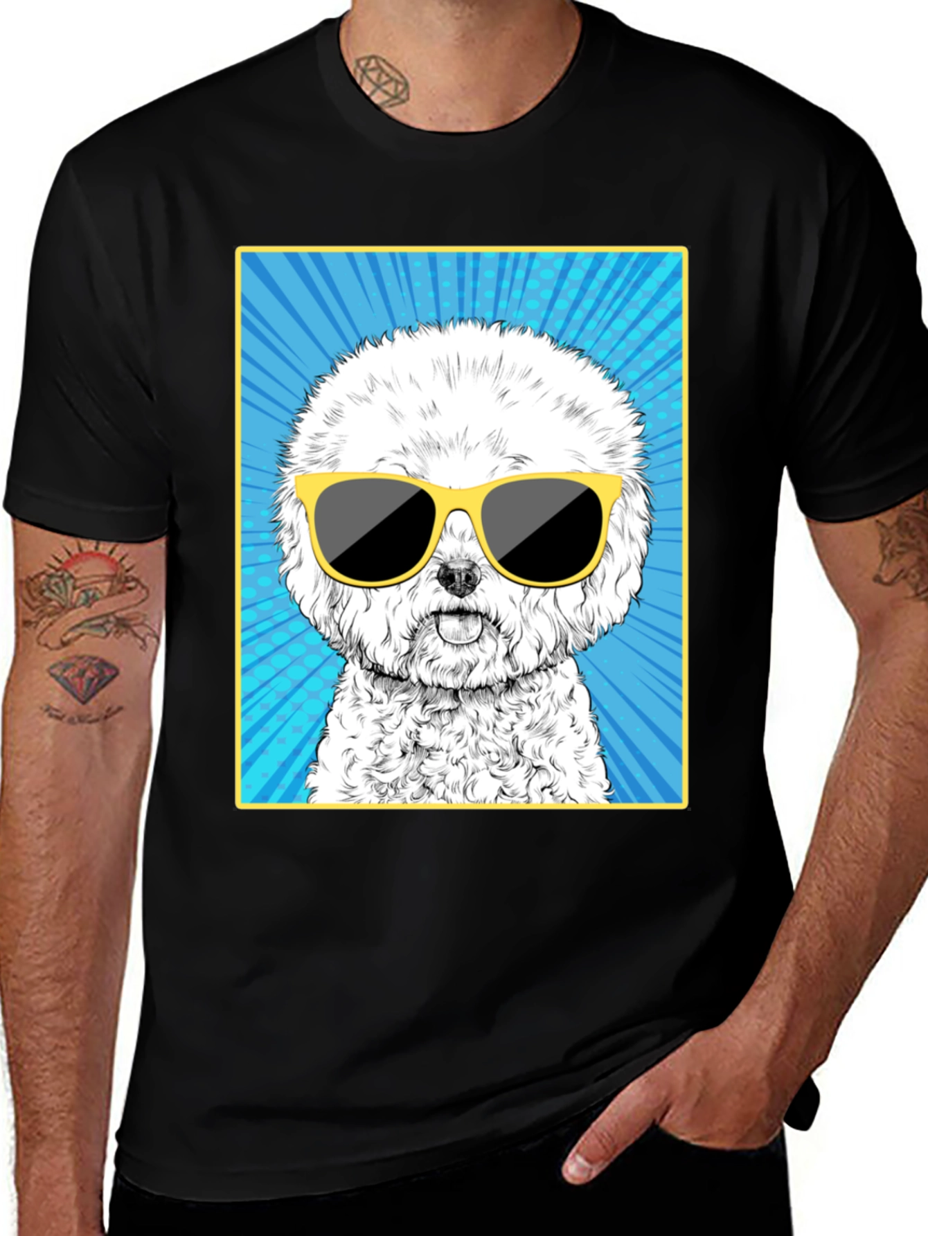 Variant 7 of Cool Dog Graphic Tee - Unisex Cotton T-Shirt