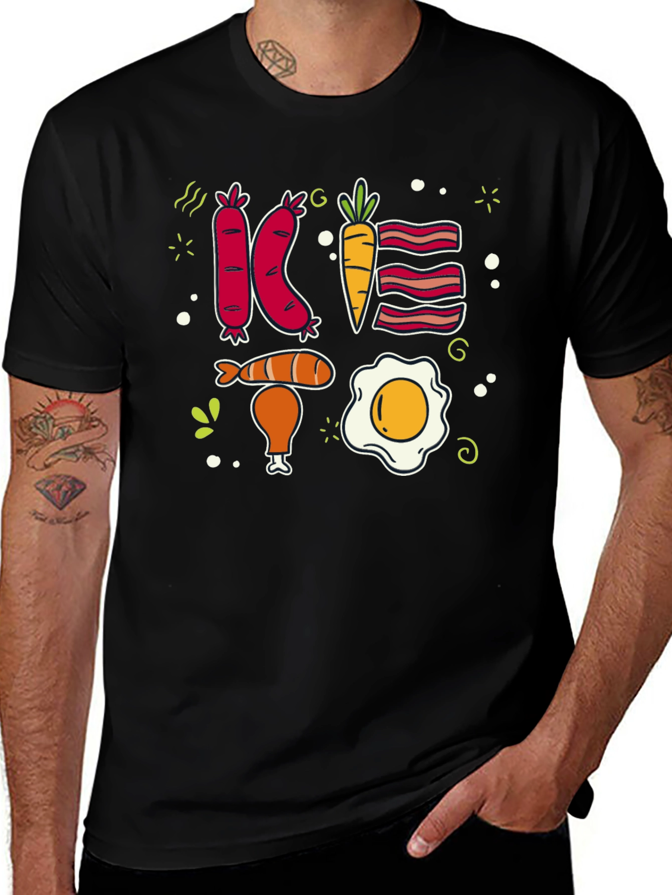 Black Breakfast Lover T-Shirt main image