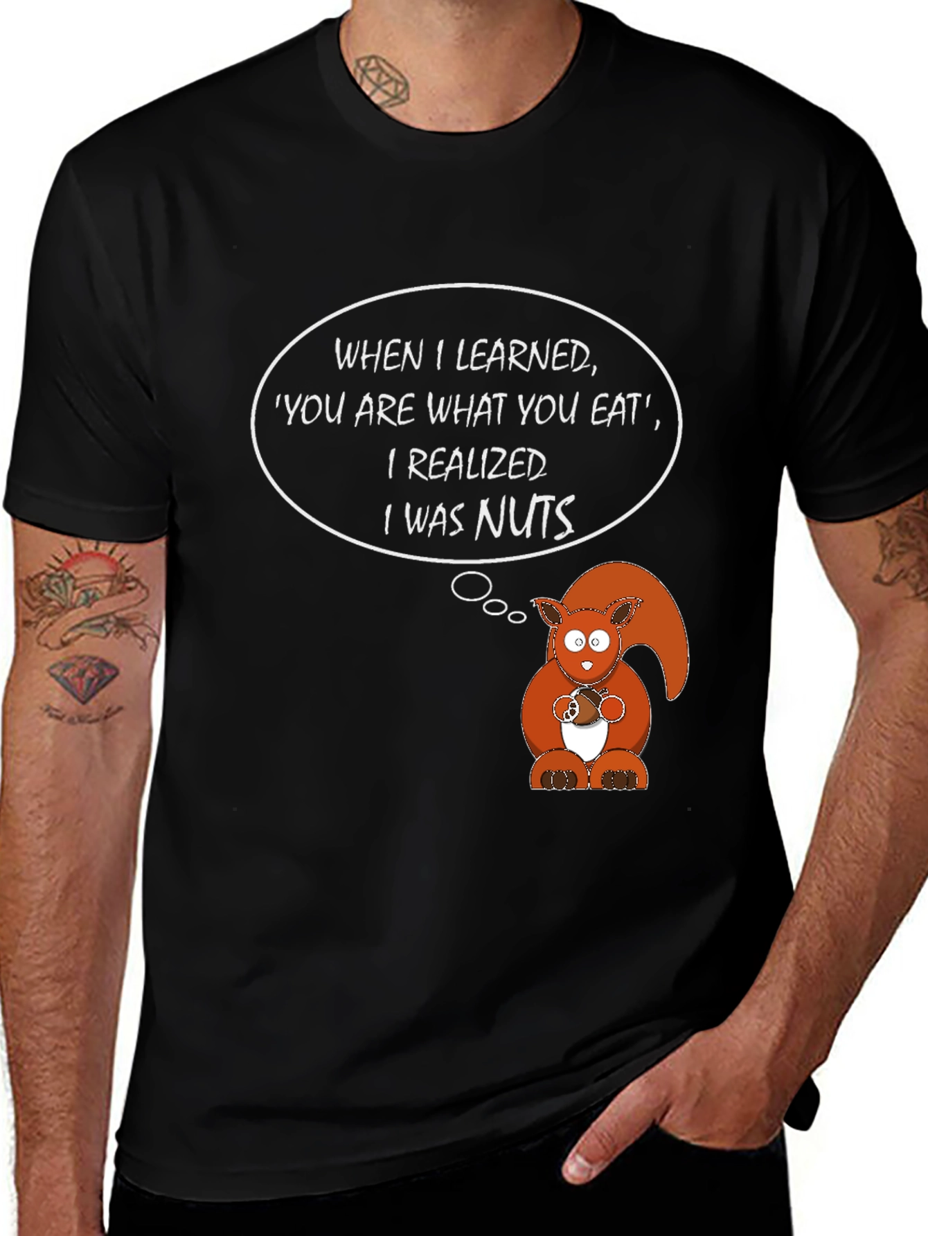 Variant 18 of Funny Squirrel "I Was Nuts" Graphic T-Shirt