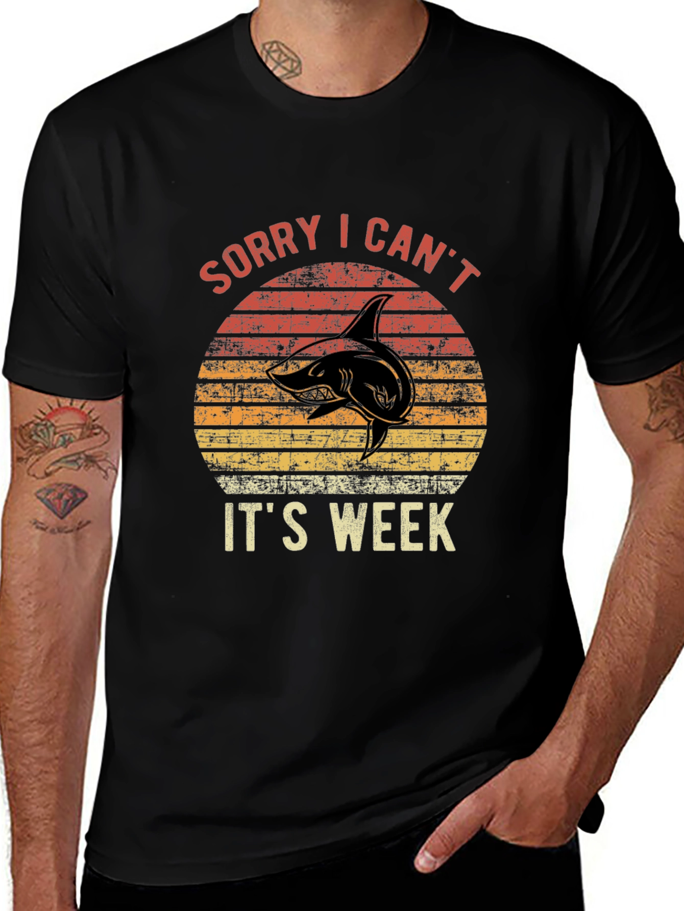 Variant 14 of Sorry I Can't It's Shark Week Graphic T-Shirt
