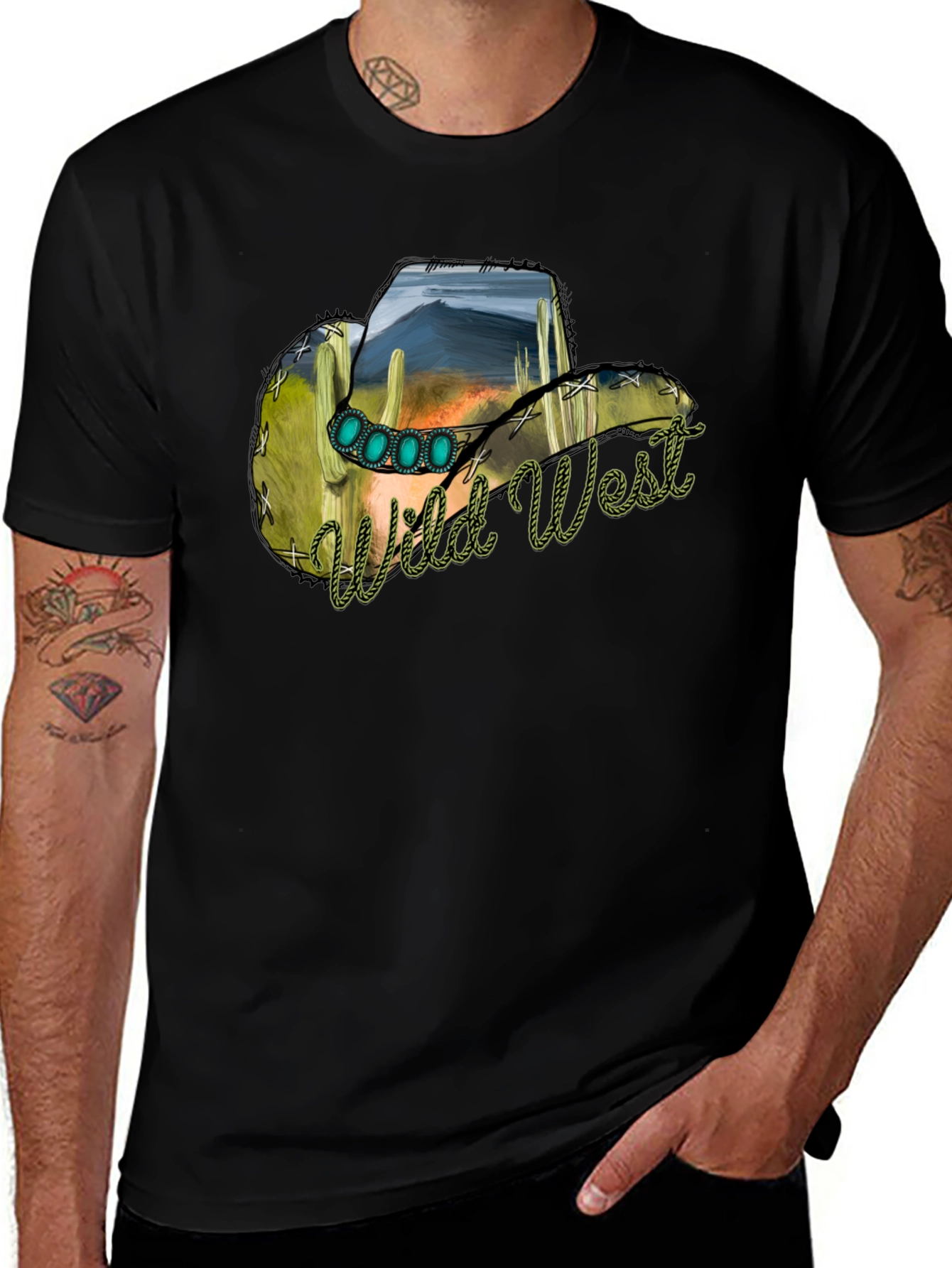 Variant 2 of Wild West Cowboy Hat Tee