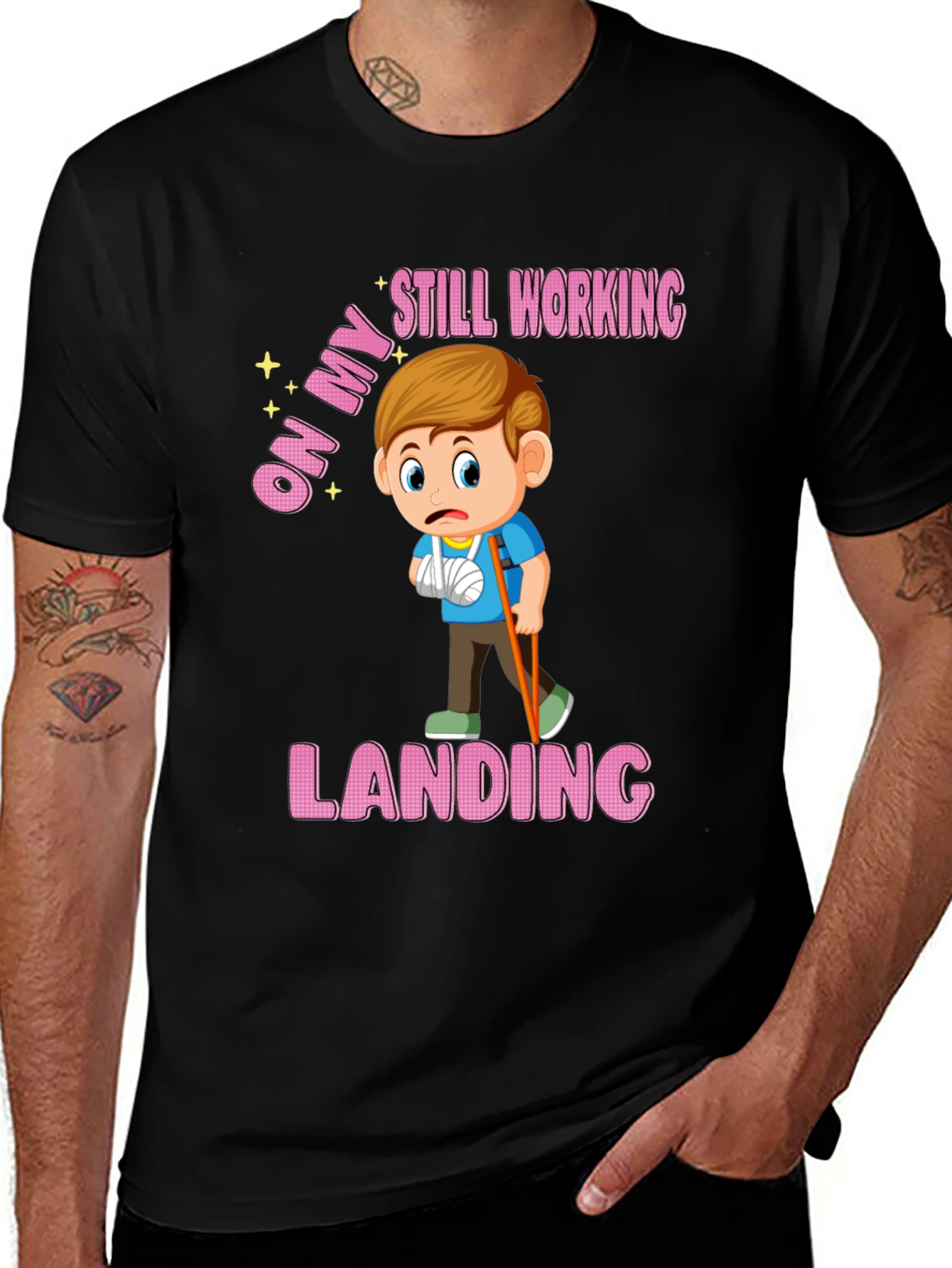 Variant 10 of On My Still Working Landing T-Shirt