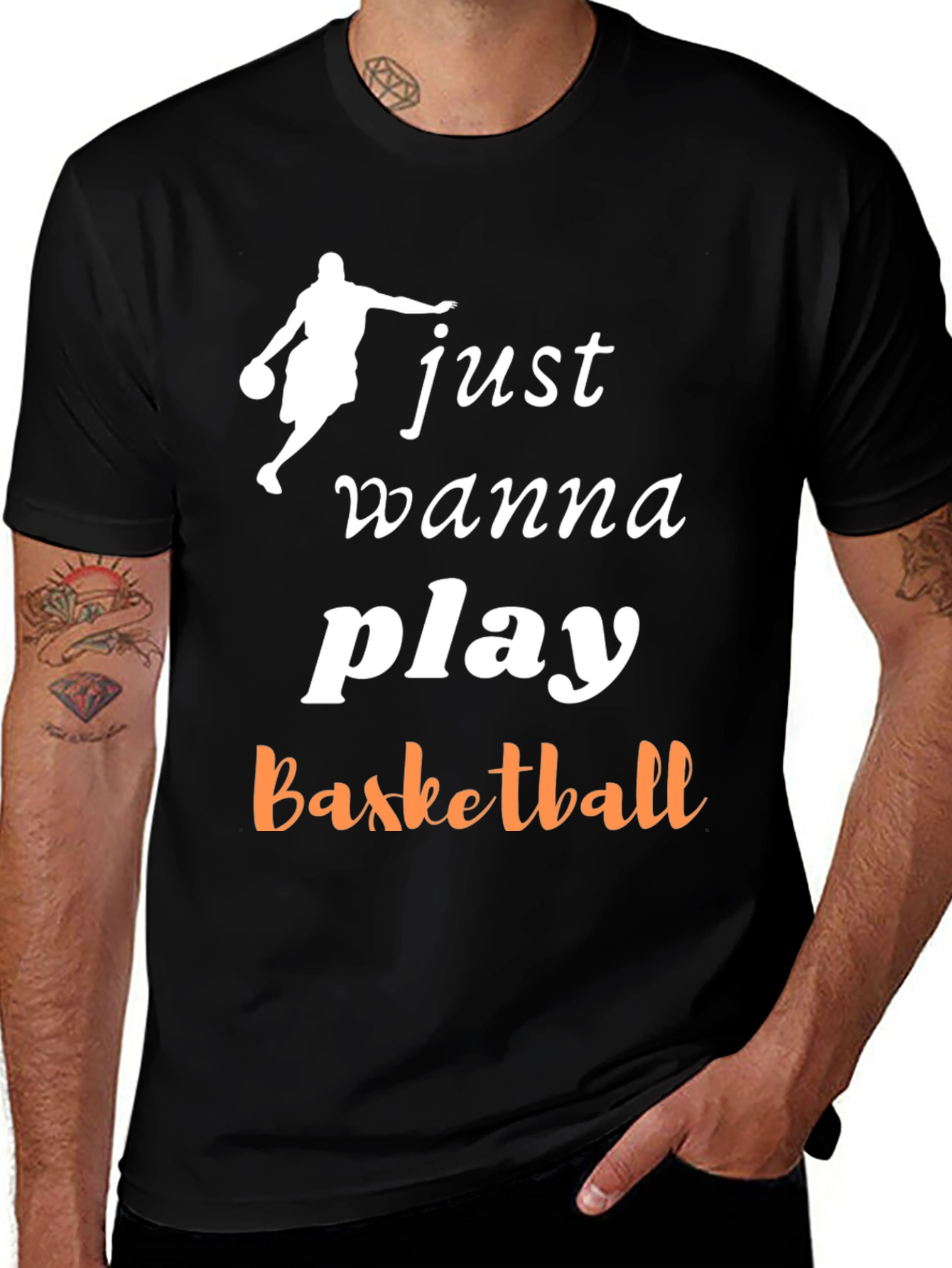 Variant 14 of Basketball T-Shirt: Just Wanna Play