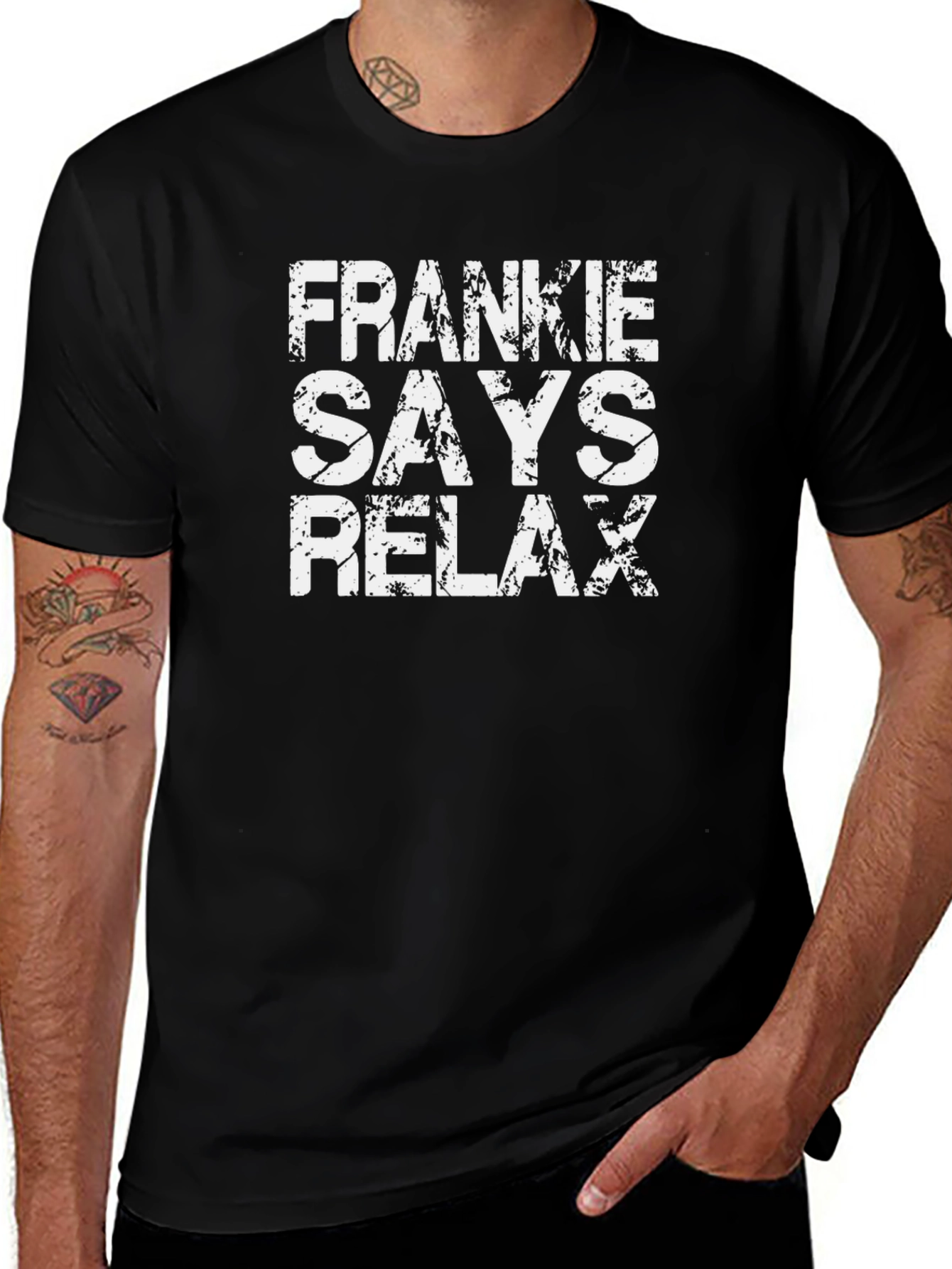 Frankie Says Relax Graphic Tee - Black