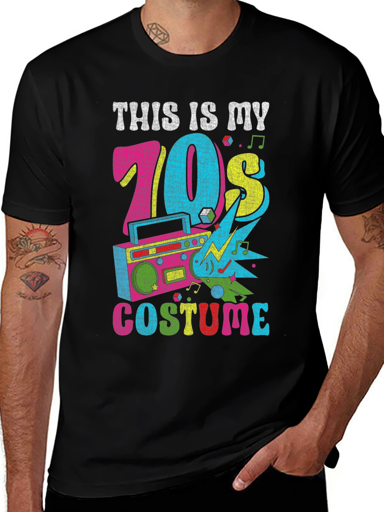 Variant 28 of Retro 70s Costume T-Shirt