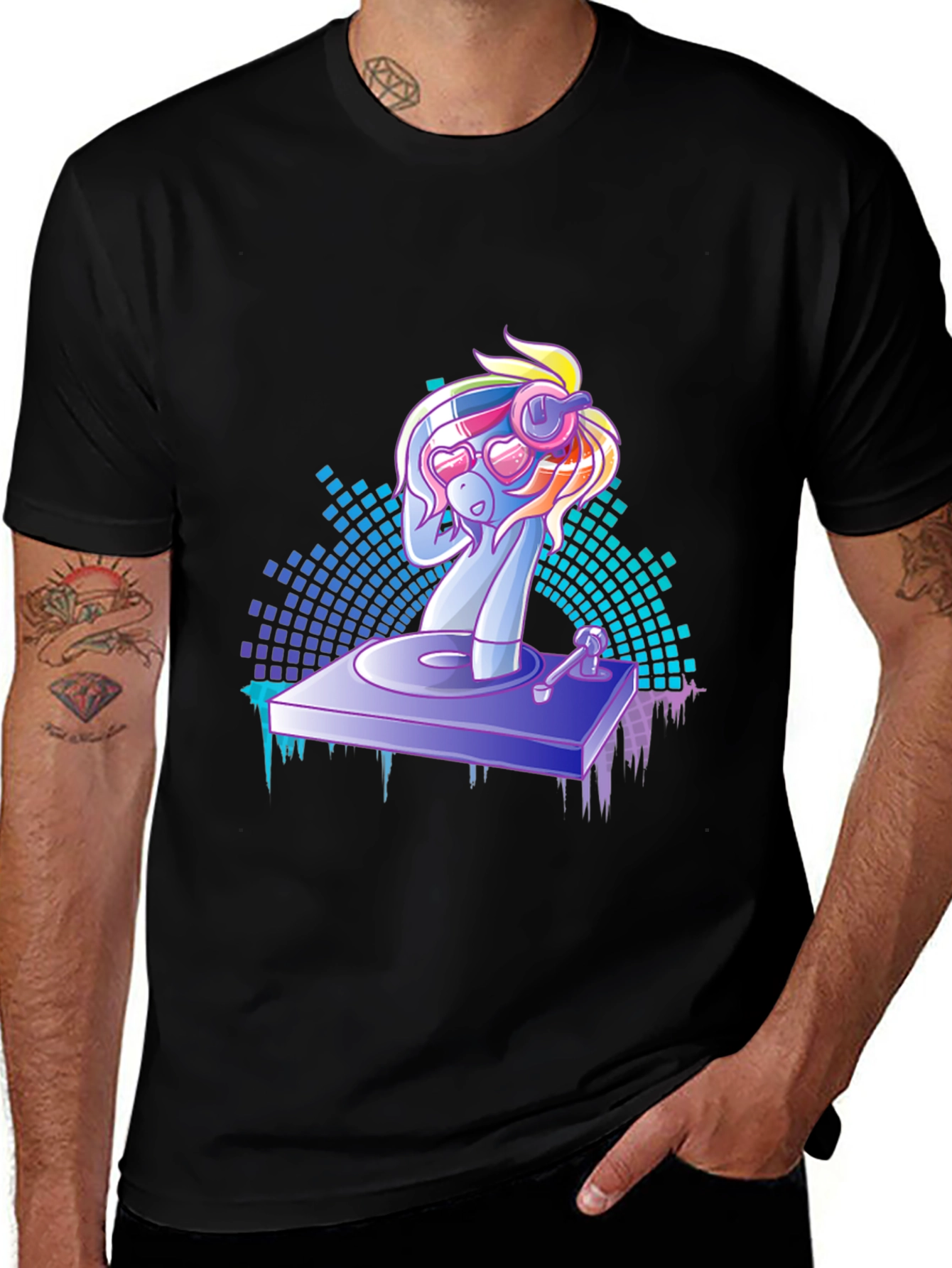 Variant 21 of DJ Pony Graphic Tee - Party Vibes