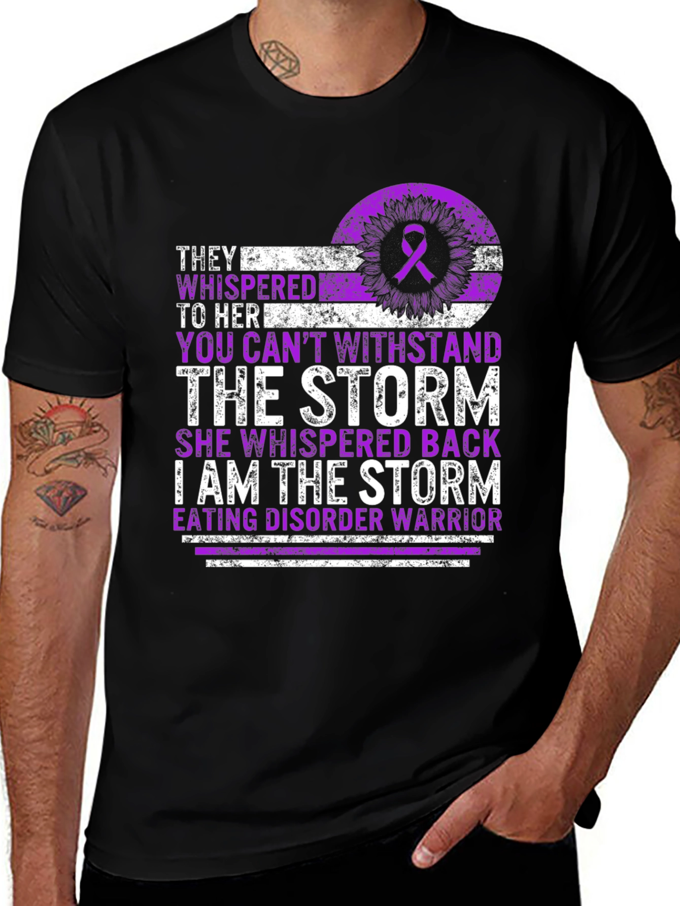 Variant 24 of Eating Disorder Warrior T-Shirt