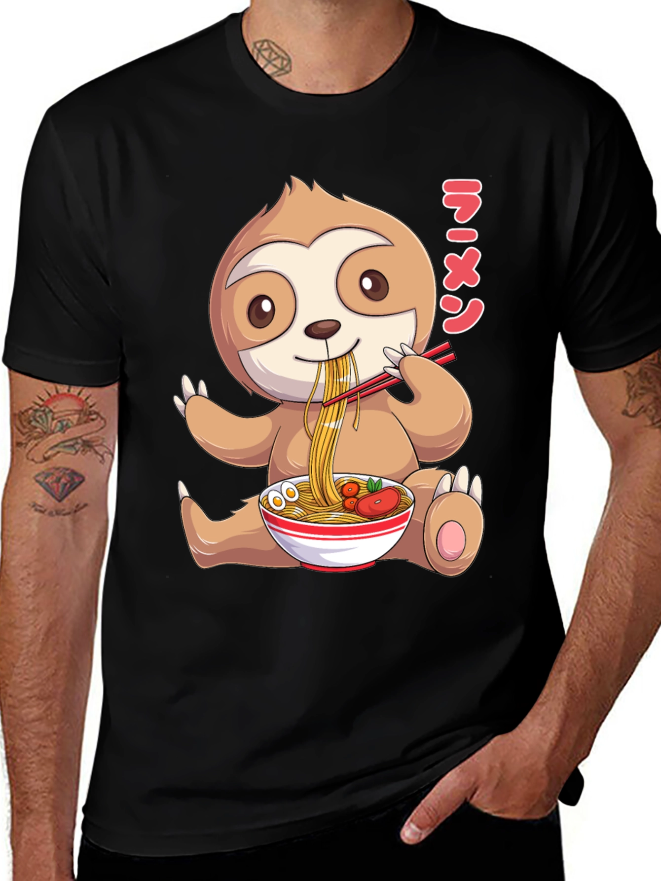 Variant 26 of Sloth Ramen Lover T-Shirt