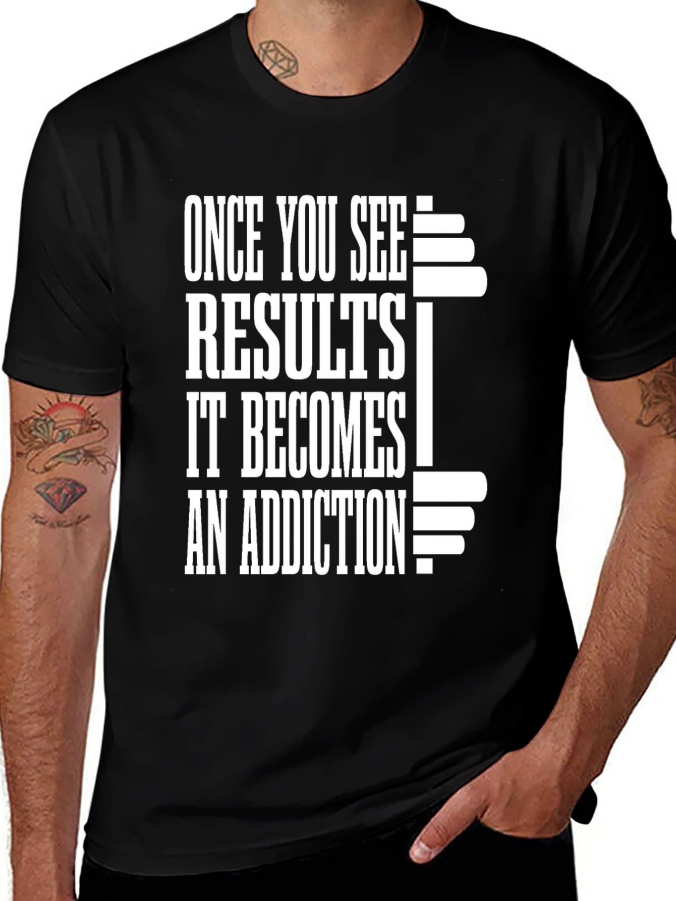 Results Addiction Gym T-Shirt
