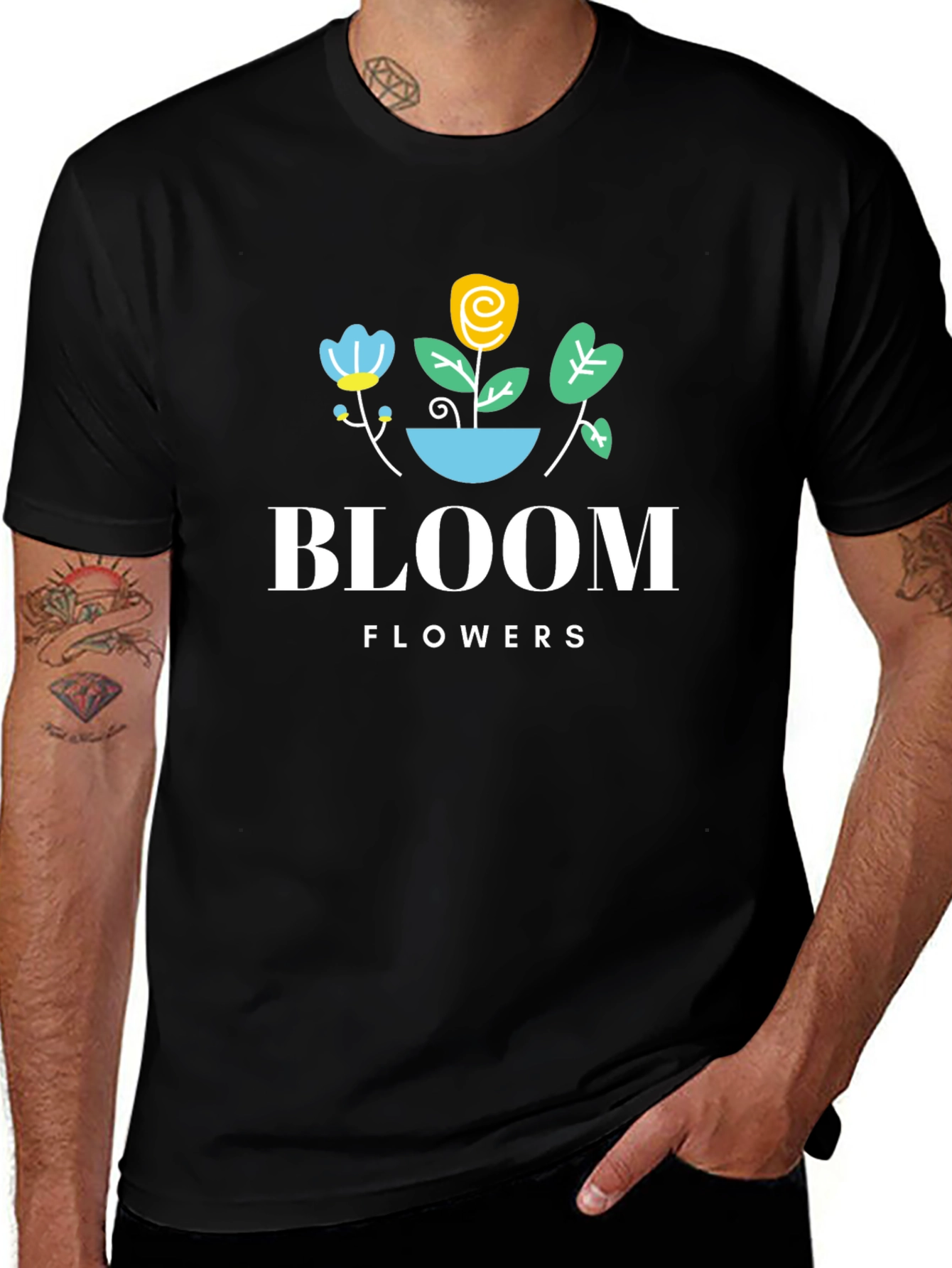 Variant 6 of Bloom Flowers Graphic Tee - Stylish Unisex T-Shirt