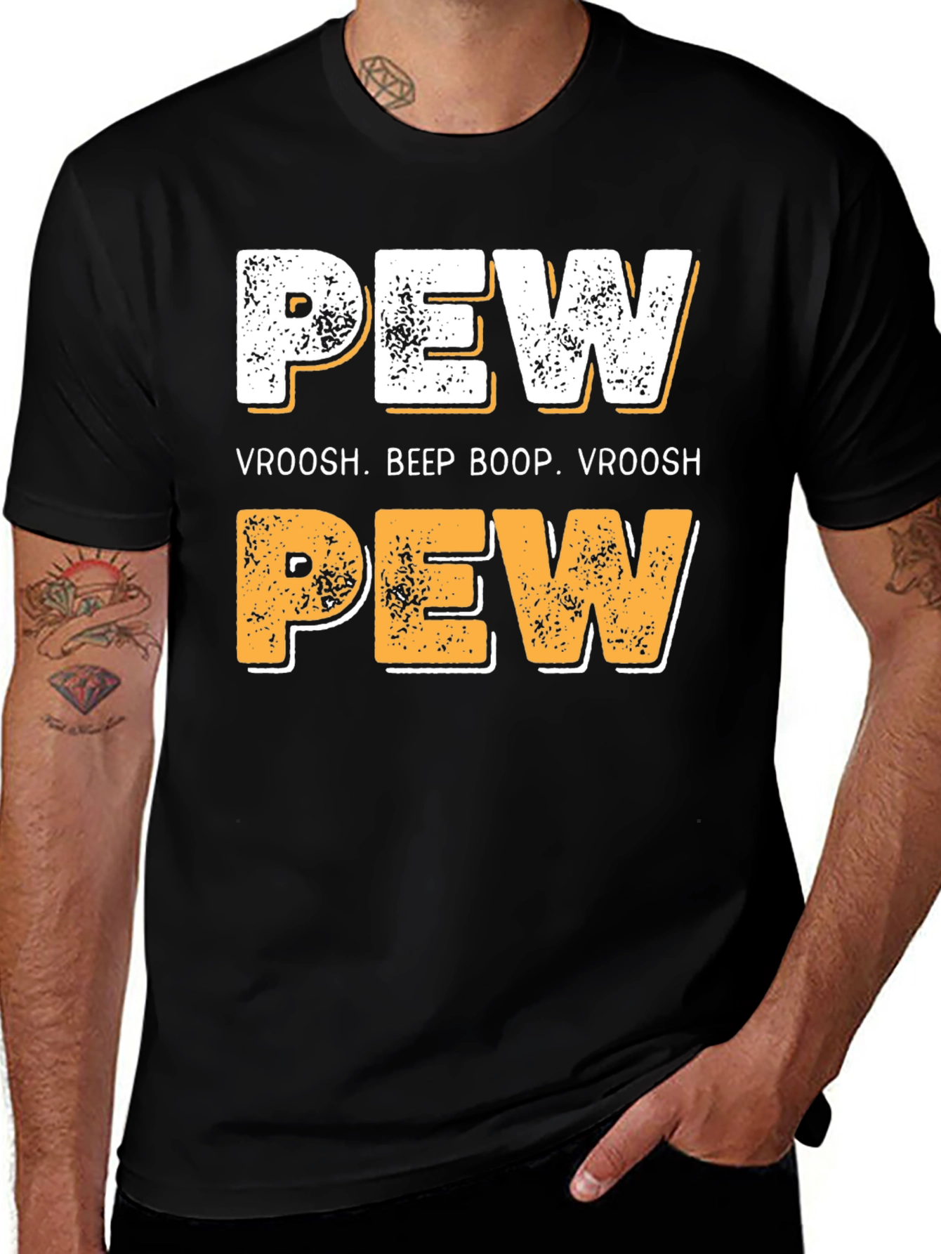 Variant 20 of Pew Vroosh Funny Graphic T-Shirt