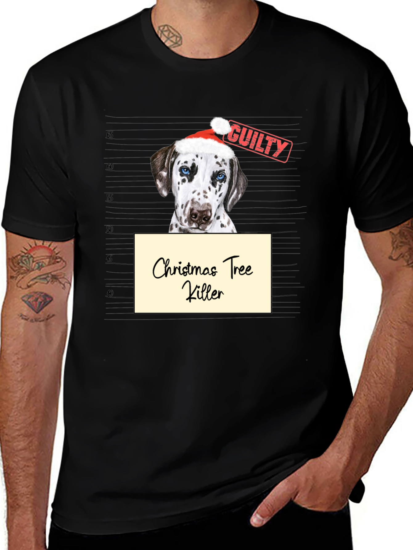 Christmas Tree Killer Dog T-Shirt