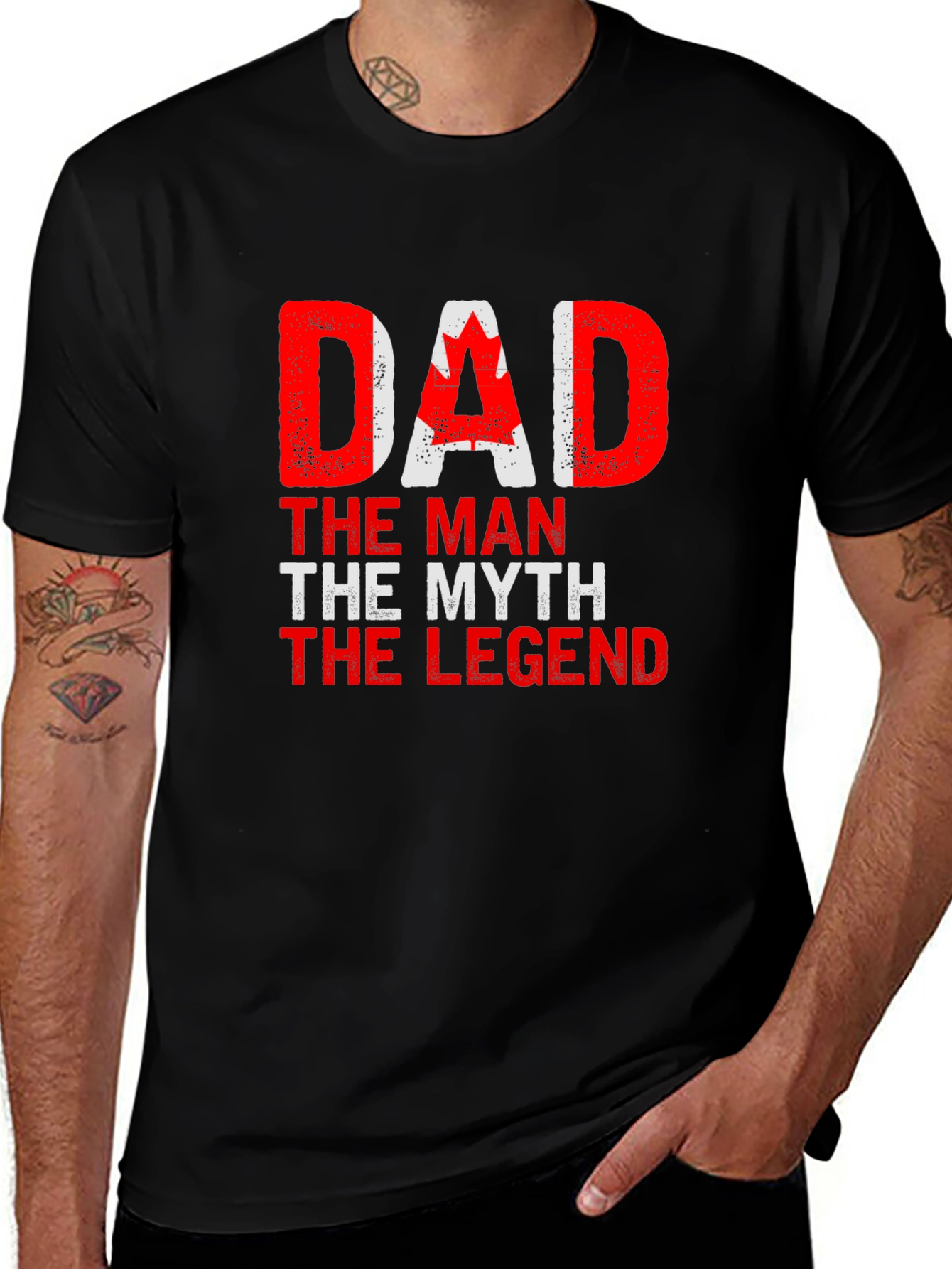 Dad The Man The Myth The Legend Canada T-Shirt