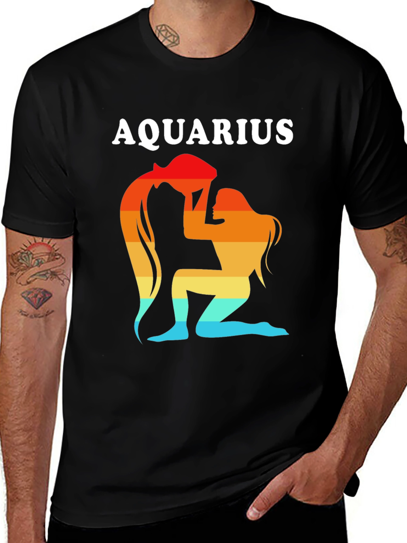 Aquarius Zodiac Sign Graphic Tee - Unisex