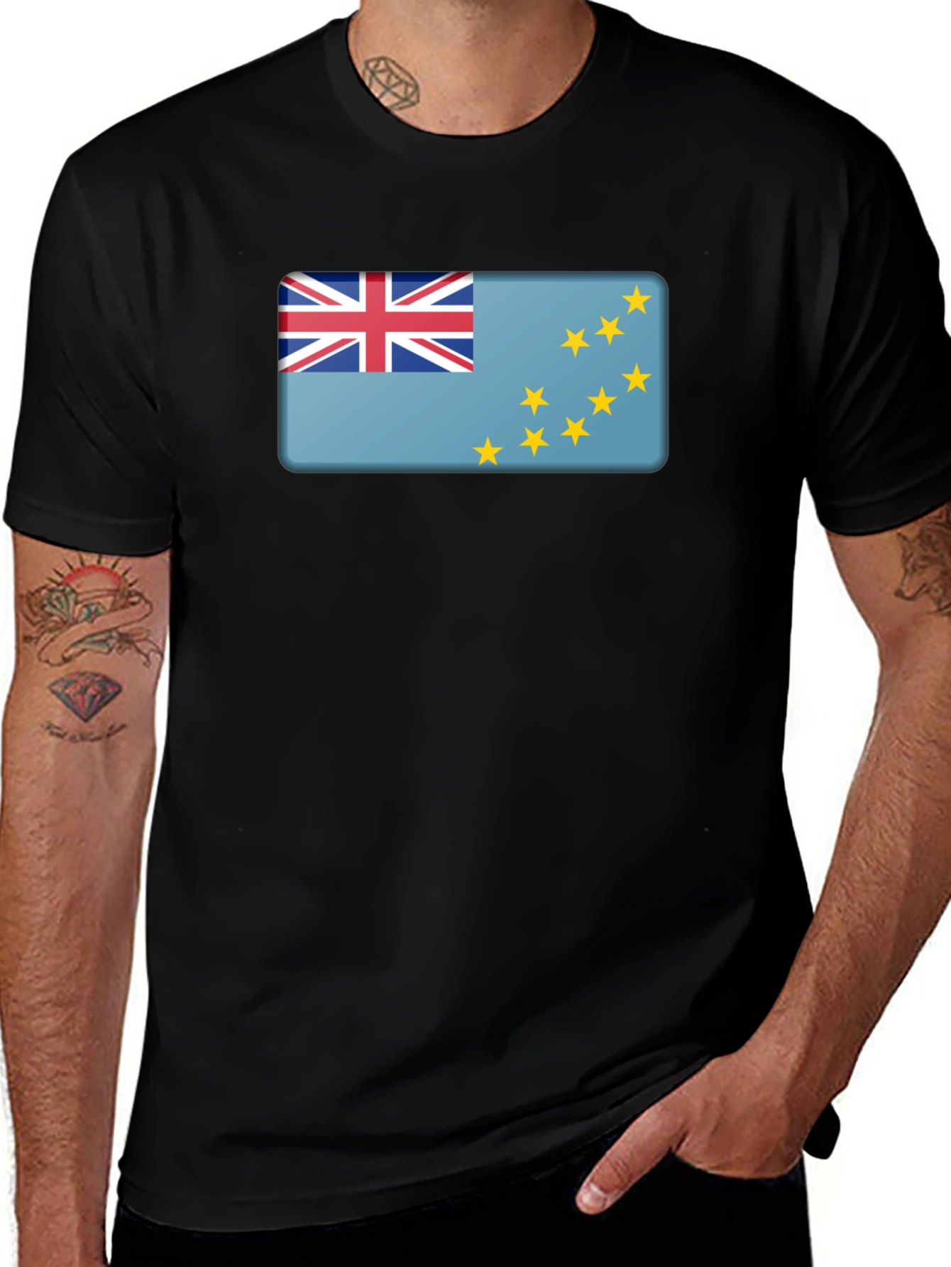 Tuvalu Flag T-Shirt - National Pride Tee