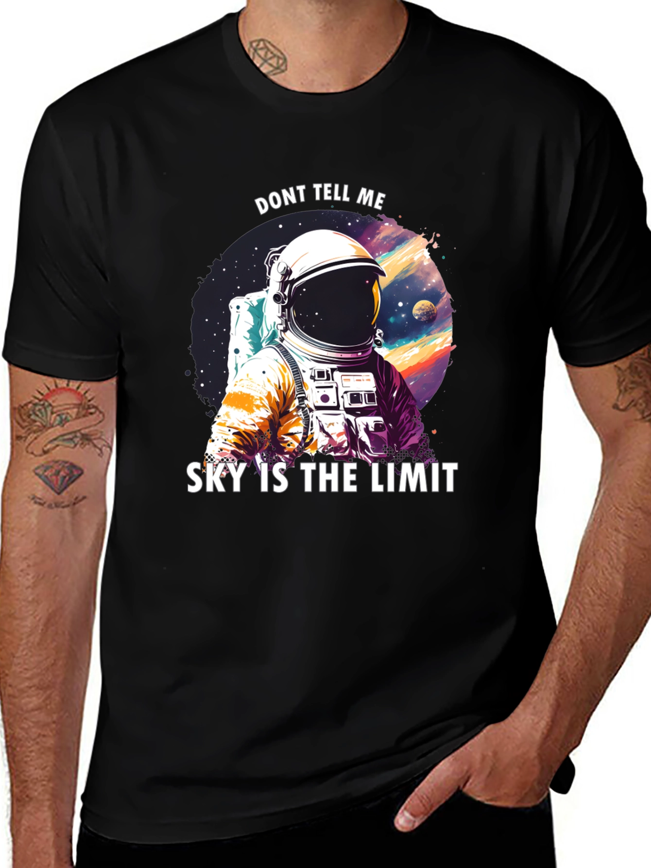 Variant 10 of Don't Tell Me Sky Is The Limit Astronaut T-Shirt