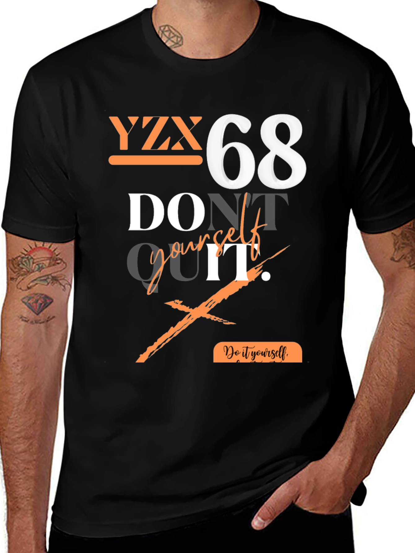 Variant 22 of YZX 68 Graphic Print T-Shirt - Do It Yourself